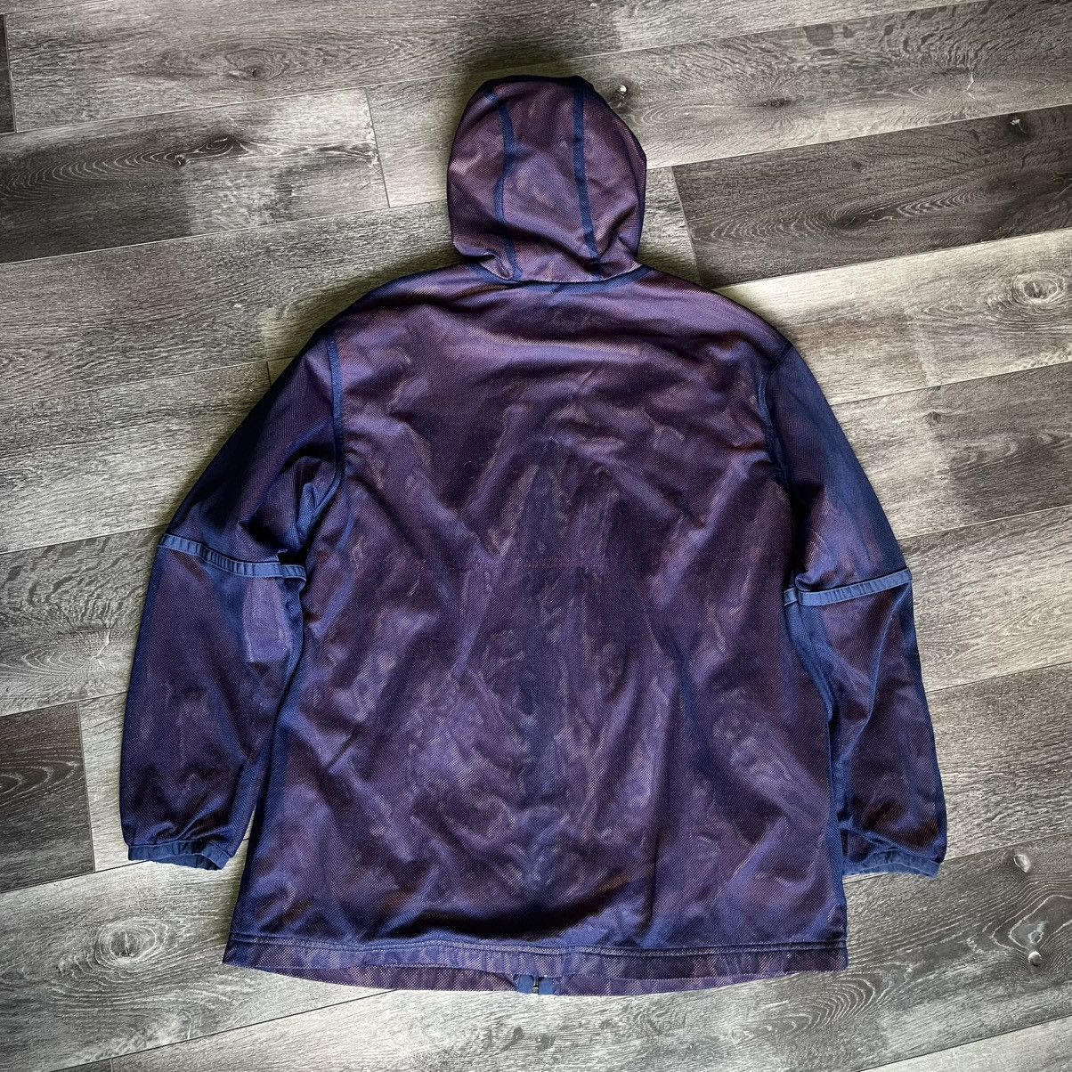 Nike Vintage 1990s Nike Mesh Windbreaker Zip Up Hooded Jacket Size US L / EU 52-54 / 3 - 2 Thumbnail