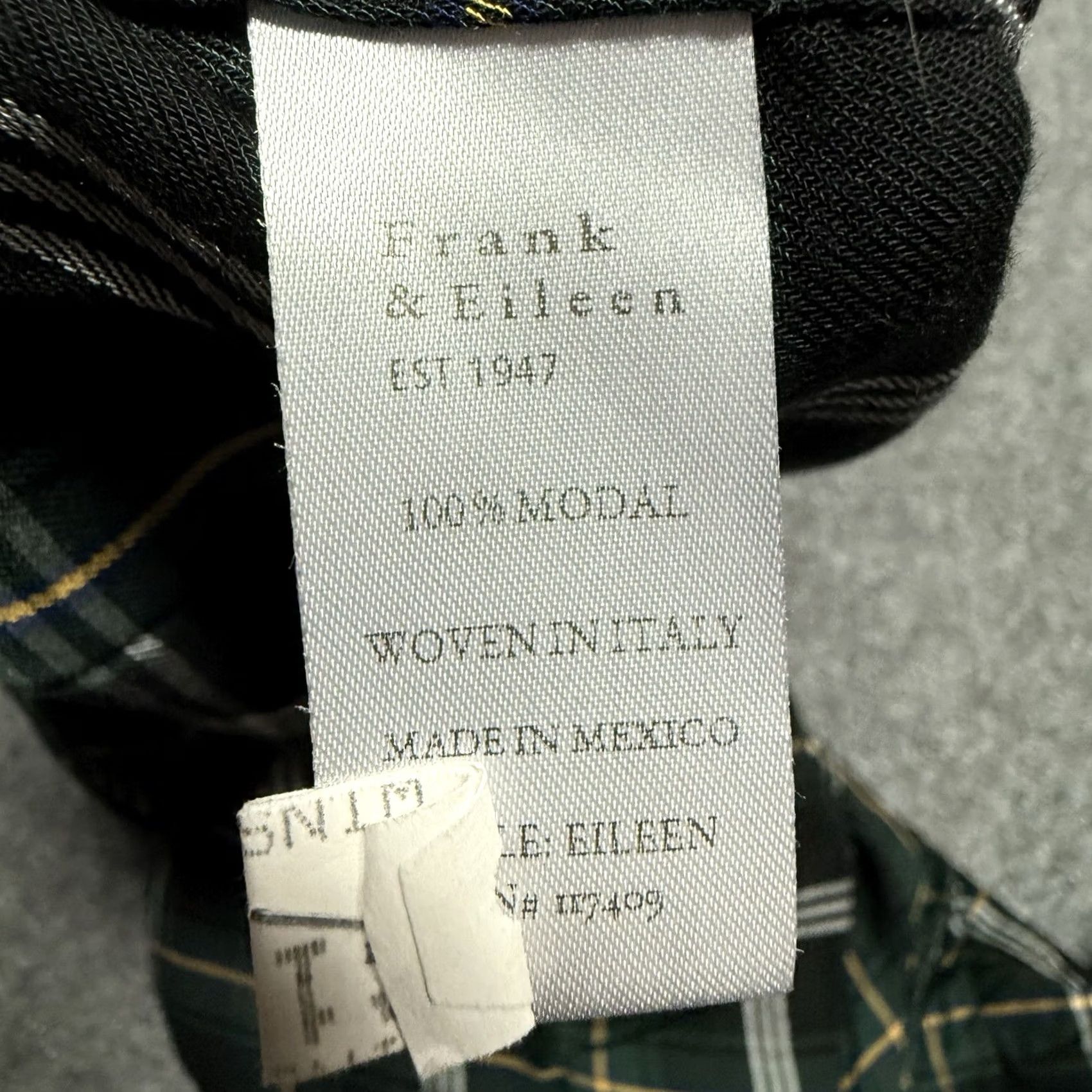 Frank & Eileen Frank & Eileen Shirt Womens Small Green Plaid Button Front Blouse Size S / US 4 / IT 40 - 7 Thumbnail