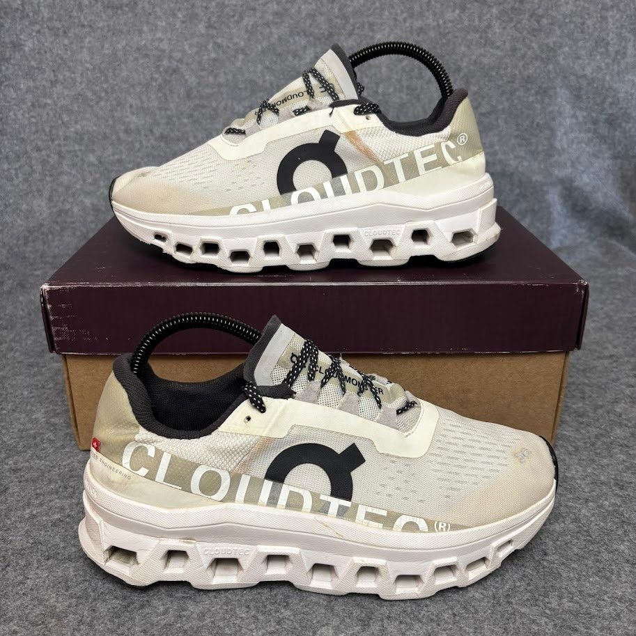 On On Cloudmonster Undyed White Running Shoes Womens Size 9 US Size US 9 / IT 39 - 1 Thumbnail