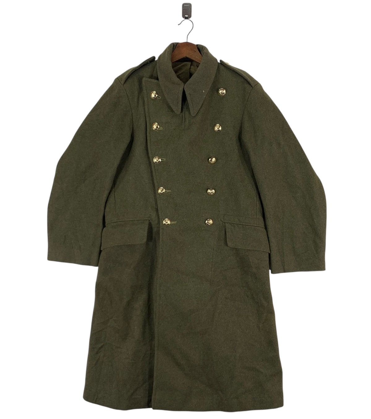 Vintage VINTAGE 1950s BRITISH MILITARY GREAT COAT DISMOUNTED Size US M / EU 48-50 / 2 - 1 Thumbnail