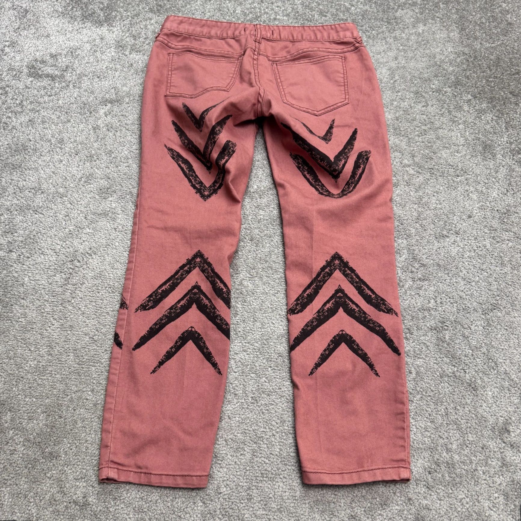 Free People Free People Denim Jeans Women 28 Pink Black Arrow Mid Rise Cropped City Outdoor 5-PocketMens? Womens Size 28" / US 6 / IT 42 - 2 Thumbnail