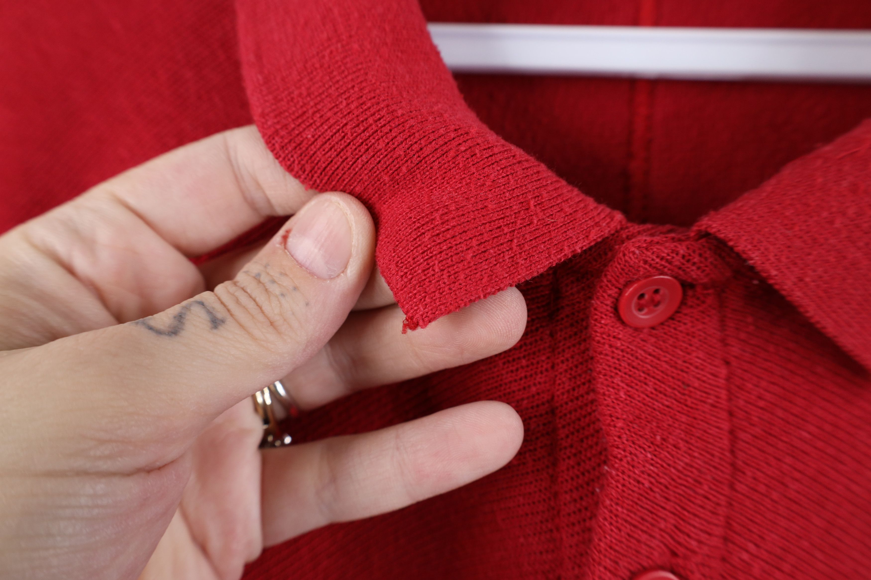 Vintage Vintage 90s Streetwear Heavyweight Long Sleeve Pullover Polo Size US L / EU 52-54 / 3 - 5 Thumbnail