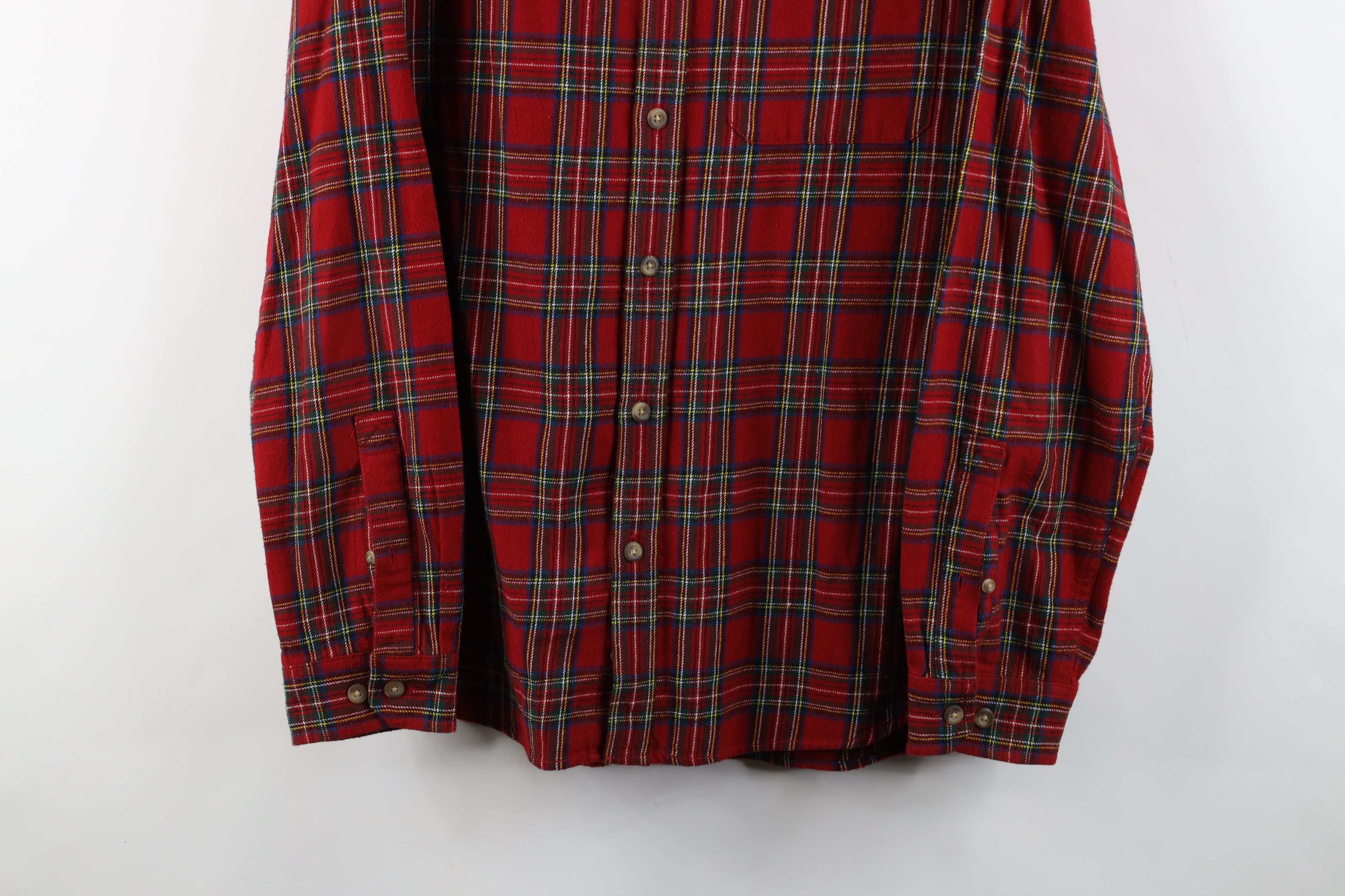 Eddie Bauer × Vintage Vintage Eddie Bauer Flannel Collared Button Down Shirt Plaid Size US L / EU 52-54 / 3 - 3 Thumbnail