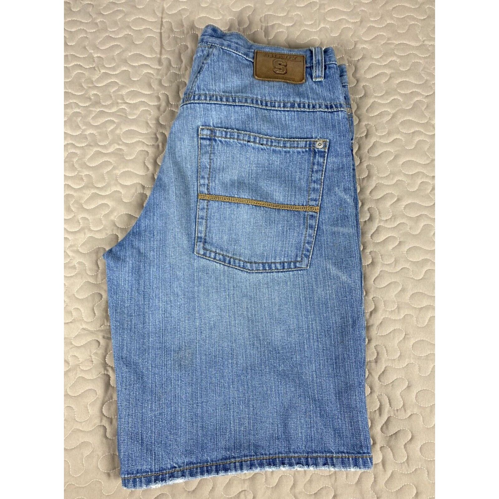 Denime VINTAGE Shady LTD Mens Denim Blue Jean Shorts Sz 36 Eminem Hip Hop Size US 36 / EU 52 - 2 Thumbnail