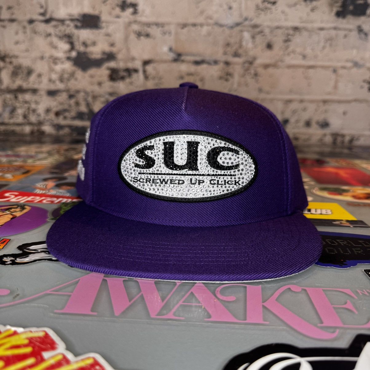 Supreme × Vintage PURPLE Supreme Motion Logo Hat iridescent 5