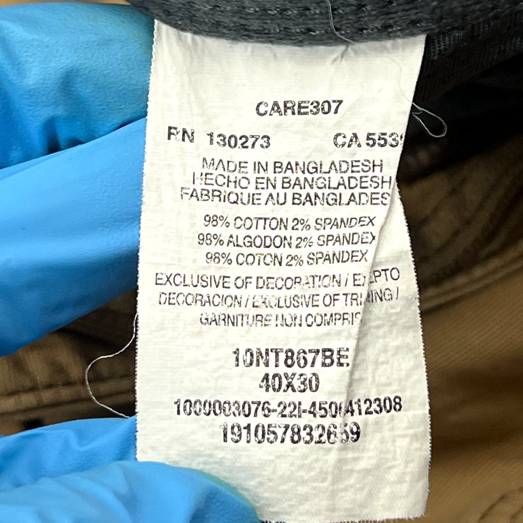 Wrangler Wrangler ATG All Terrain Utility Work Pants Mens 40x30 Beige Canvas Trouser Hike Size US 40 / EU 56 - 3 Thumbnail