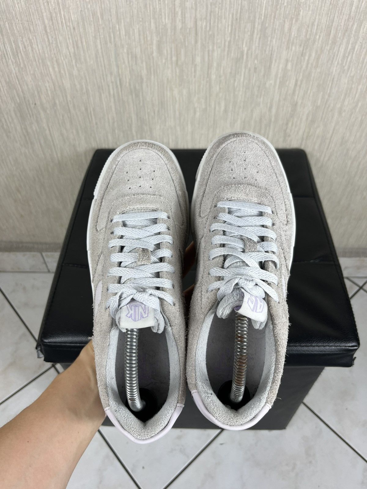Nike Nike Air Force 1 one pixel suede velvet sneakers shoes lilac Size US 8.5 / EU 41-42 - 20 Thumbnail