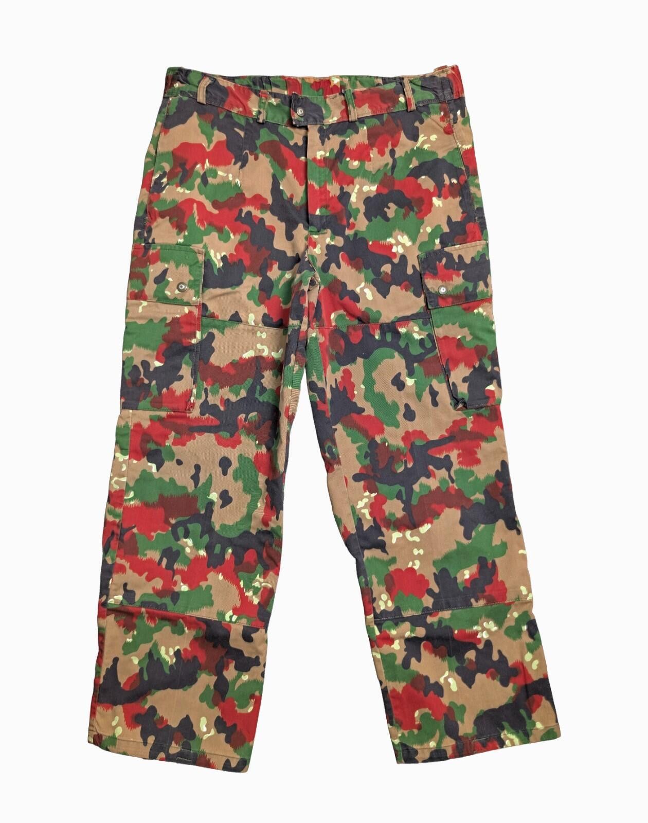 The Unbranded Brand Swiss M83 Alpenflage "Pizza Camo" Field Trousers - 37x30 Size US 36 / EU 52 - 1 Thumbnail