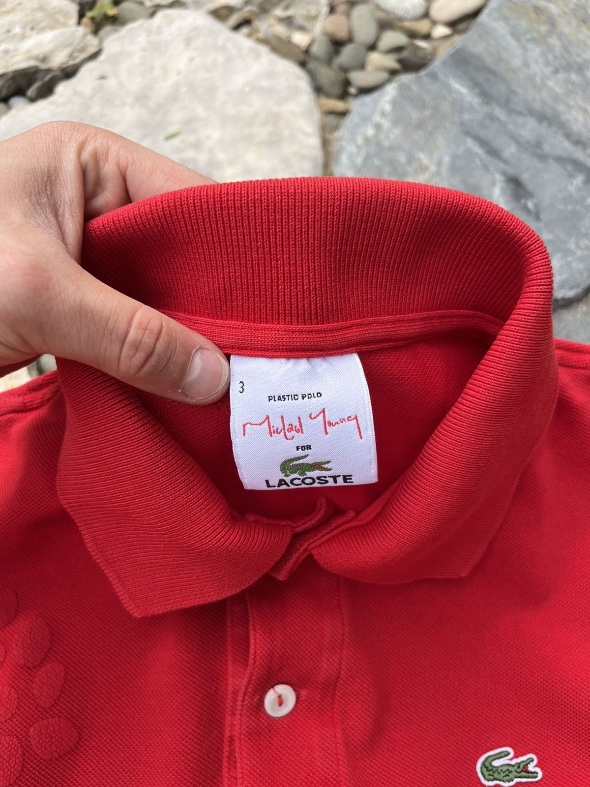 Lacoste × Vintage Vintage Lacoste x Michael Young patterned polo t-shirt tee Size US M / EU 48-50 / 2 - 14 Thumbnail