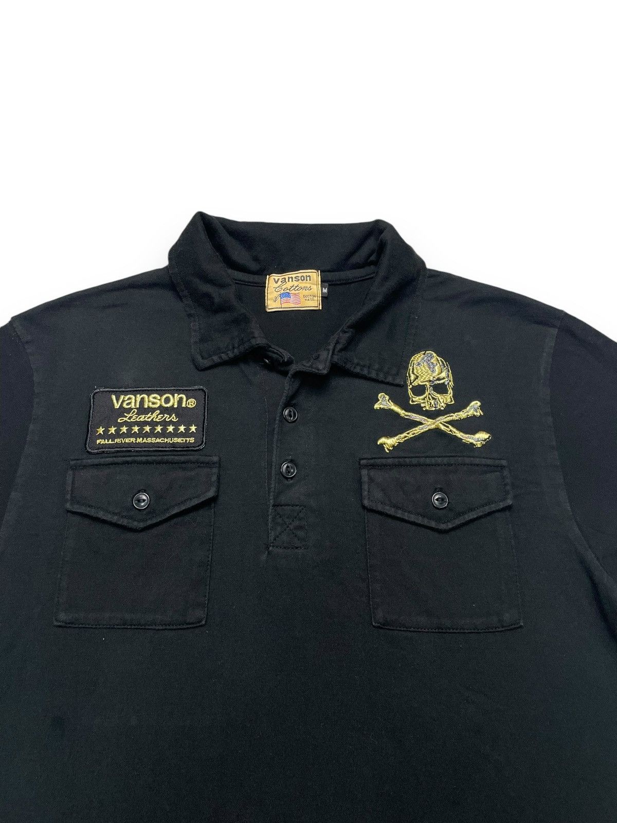 If Six Was Nine × Vanson Leathers Vanson Leather Polo Shirt Size US M / EU 48-50 / 2 - 3 Thumbnail