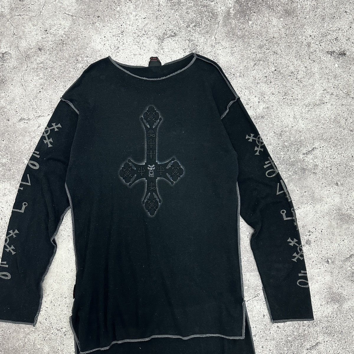 Vintage Vintage 90s Omen clothing Avant Garde long fit longsleev y2k Size US XL / EU 56 / 4 - 2 Thumbnail