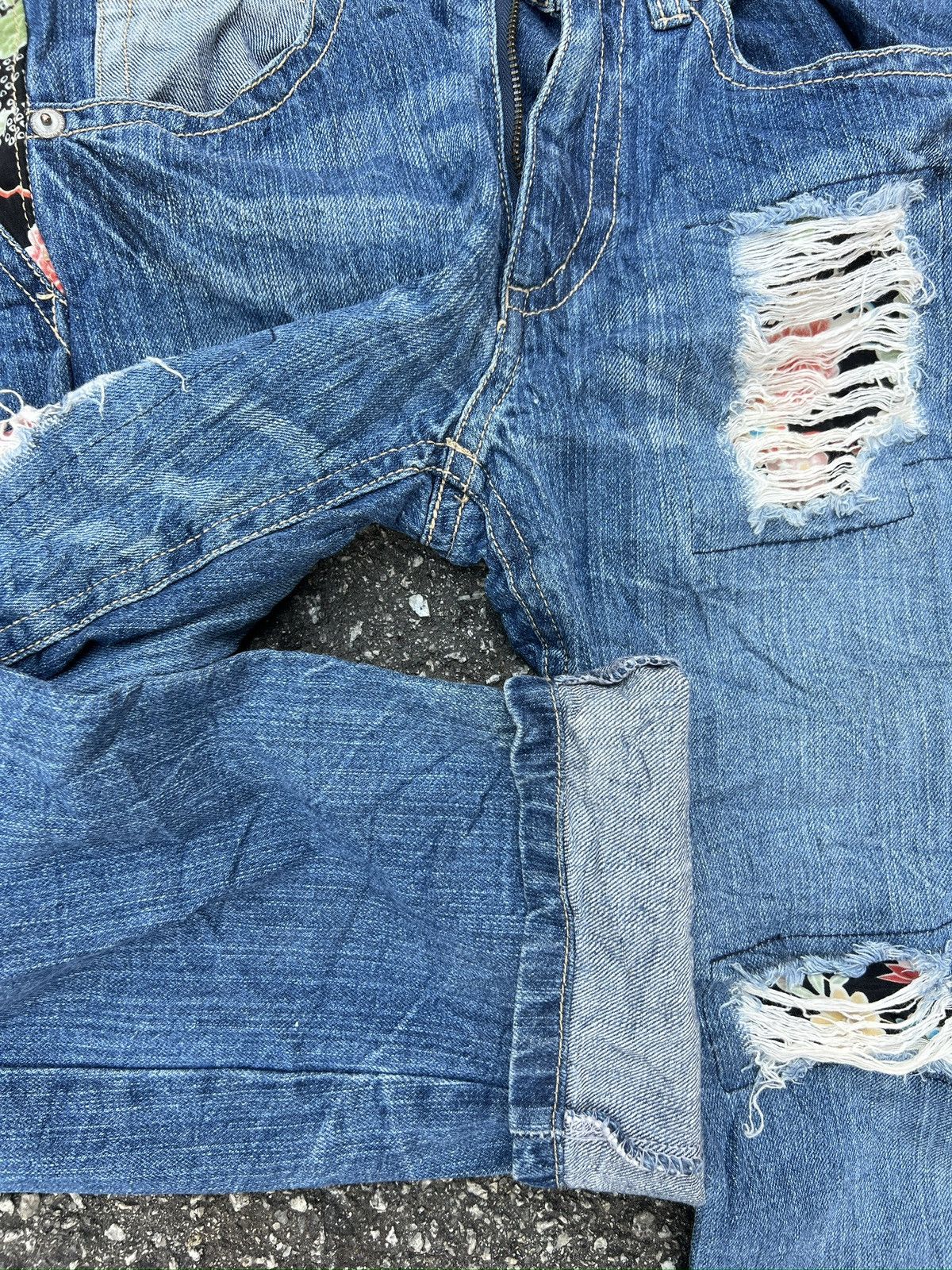 Japanese Brand 6. Japanase Tradisional Motive jeans Size 30" / US 8 / IT 44 - 4 Thumbnail
