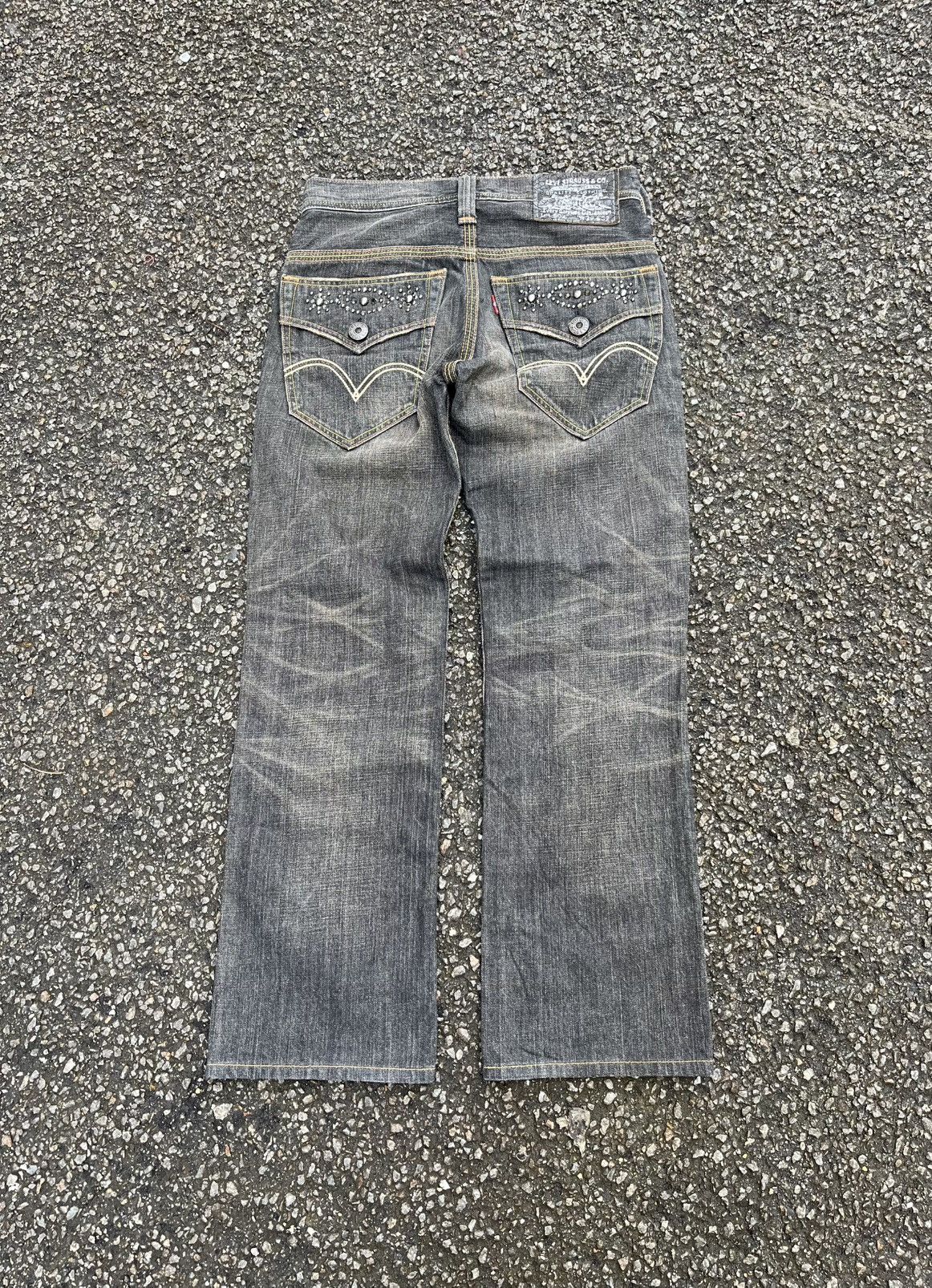 Hysteric Glamour Vintage Levis 502 Faded Black Stone Jeans Low Rise Denim Size US 29 - 10 Thumbnail