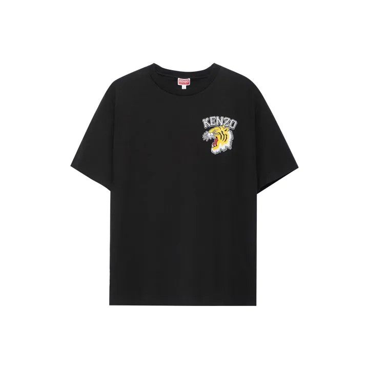 KENZO Black Logo Tiger Print T-Shirt 0079