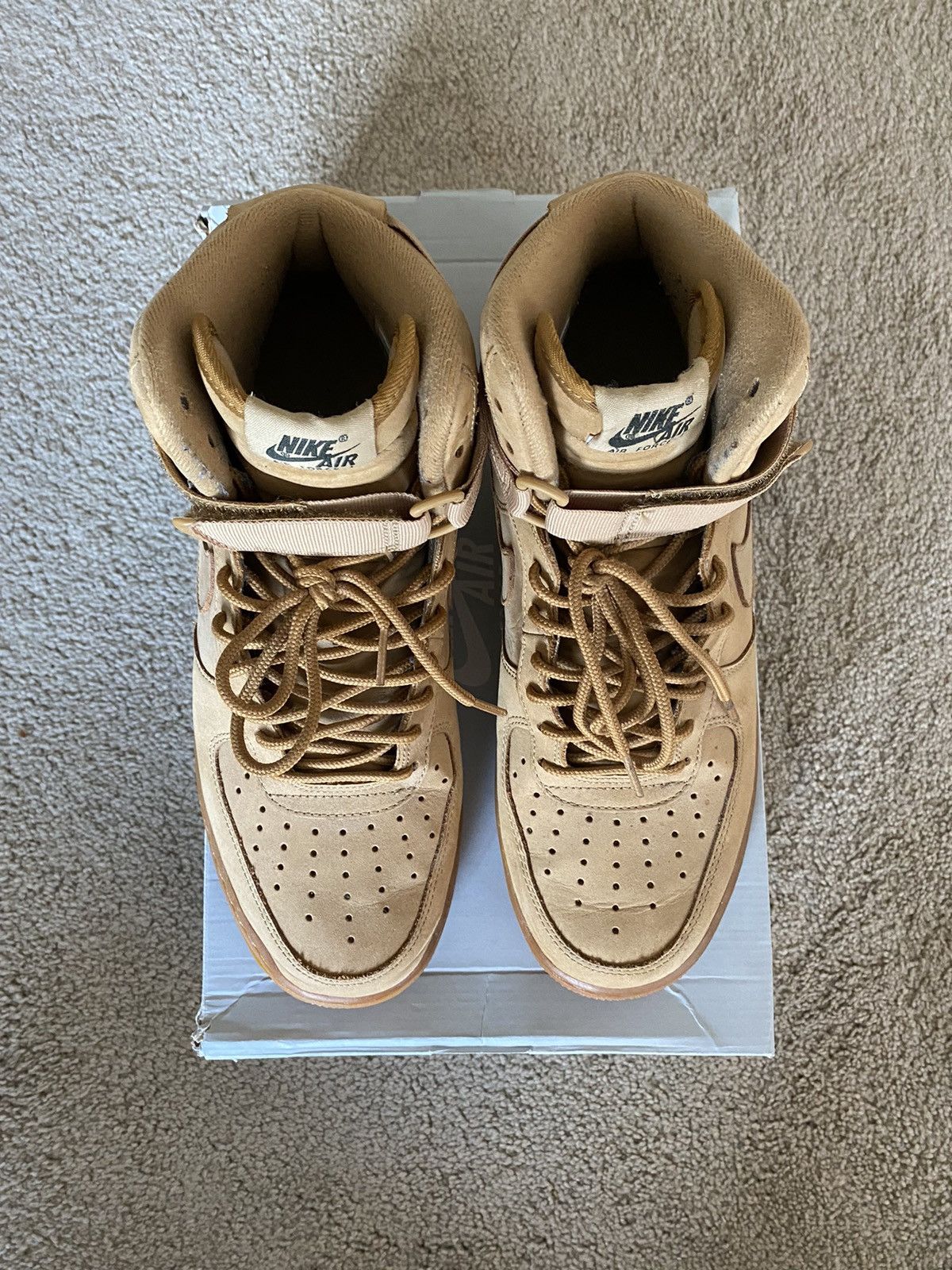 Nike Nike Air Force 1 High Wheat 2015 Size 10 Size US 10 / EU 43 - 6 Thumbnail