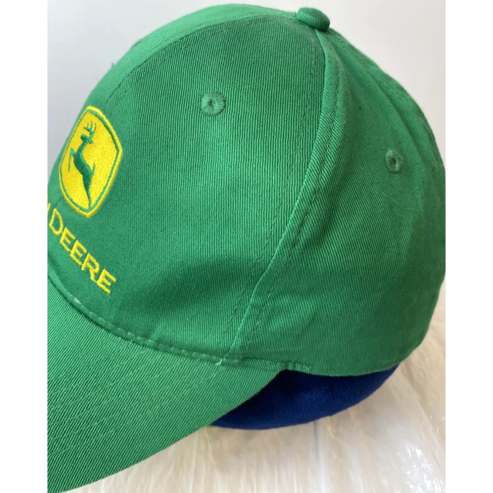 John Deere John Deere Green Trademark Cap Baseball Hat Logo Strapback Tractors Farm /H33 Men Adjustable Cotton Twill Hat Green Logo Baseball Cap Size ONE SIZE - 6 Thumbnail