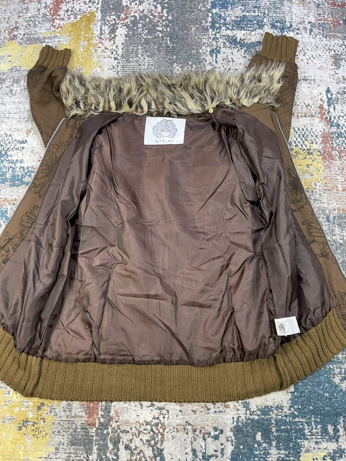 Japanese Brand Hype🔥Scolar Safari Golden Print Fur Jacket Size US S / EU 44-46 / 1 - 10 Thumbnail