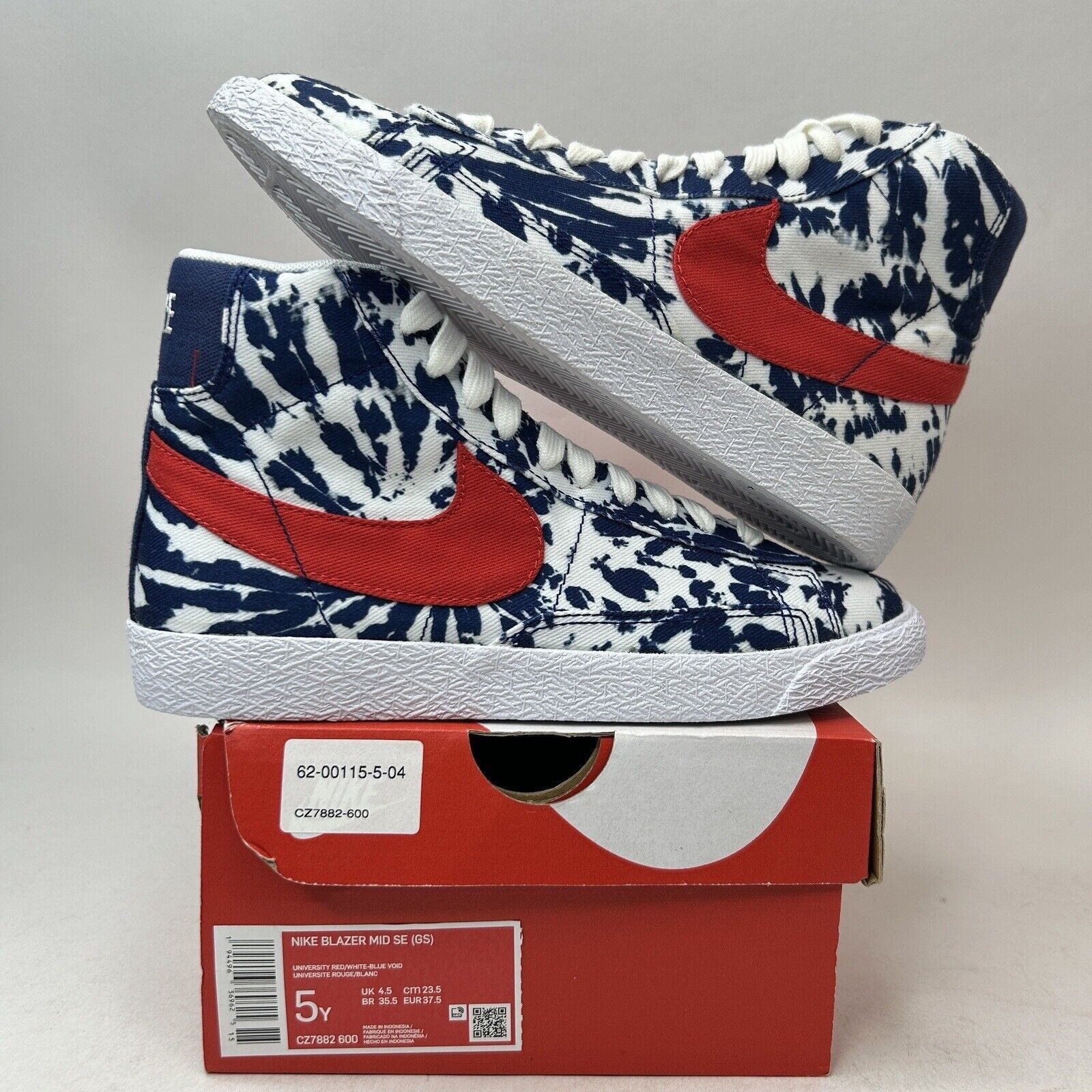 Nike Nike Shoes Blazer Mid SE Tie-Dye “White Blue Red” 2024 Size US 6.5 / IT 36.5 - 1 Thumbnail
