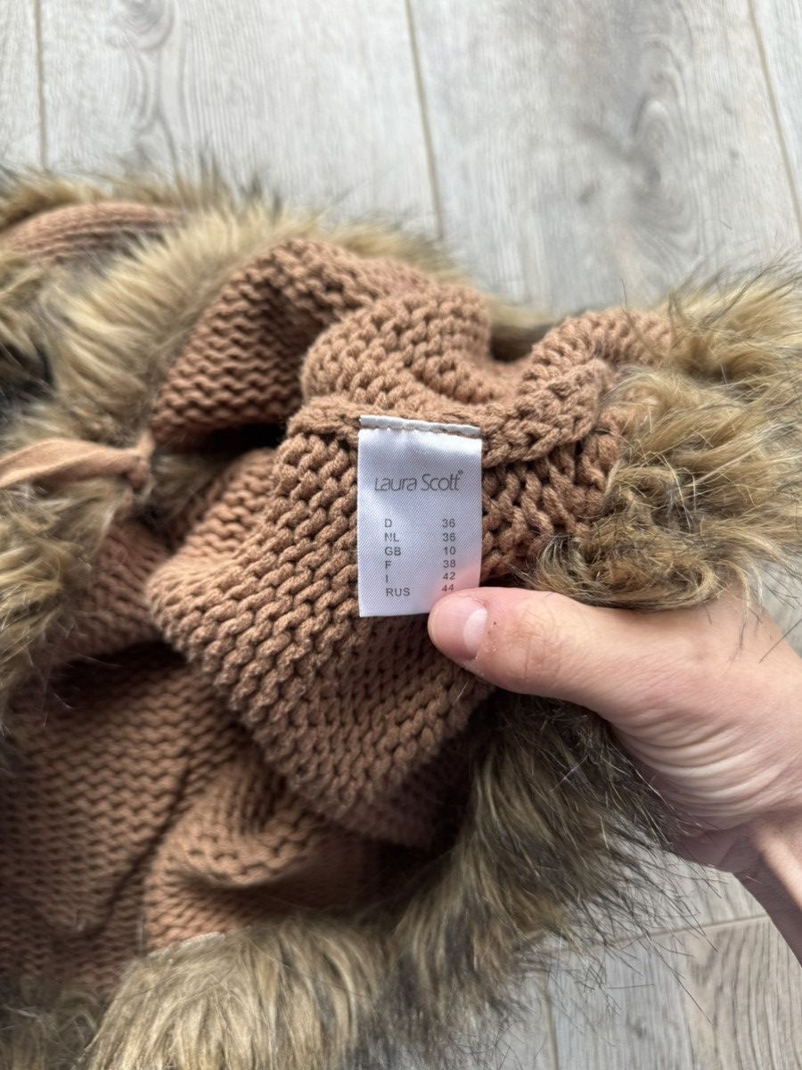 If Six Was Nine Vintage Japan Style Faux Fur Knit Y2k Vest Size M / US 6-8 / IT 42-44 - 8 Thumbnail