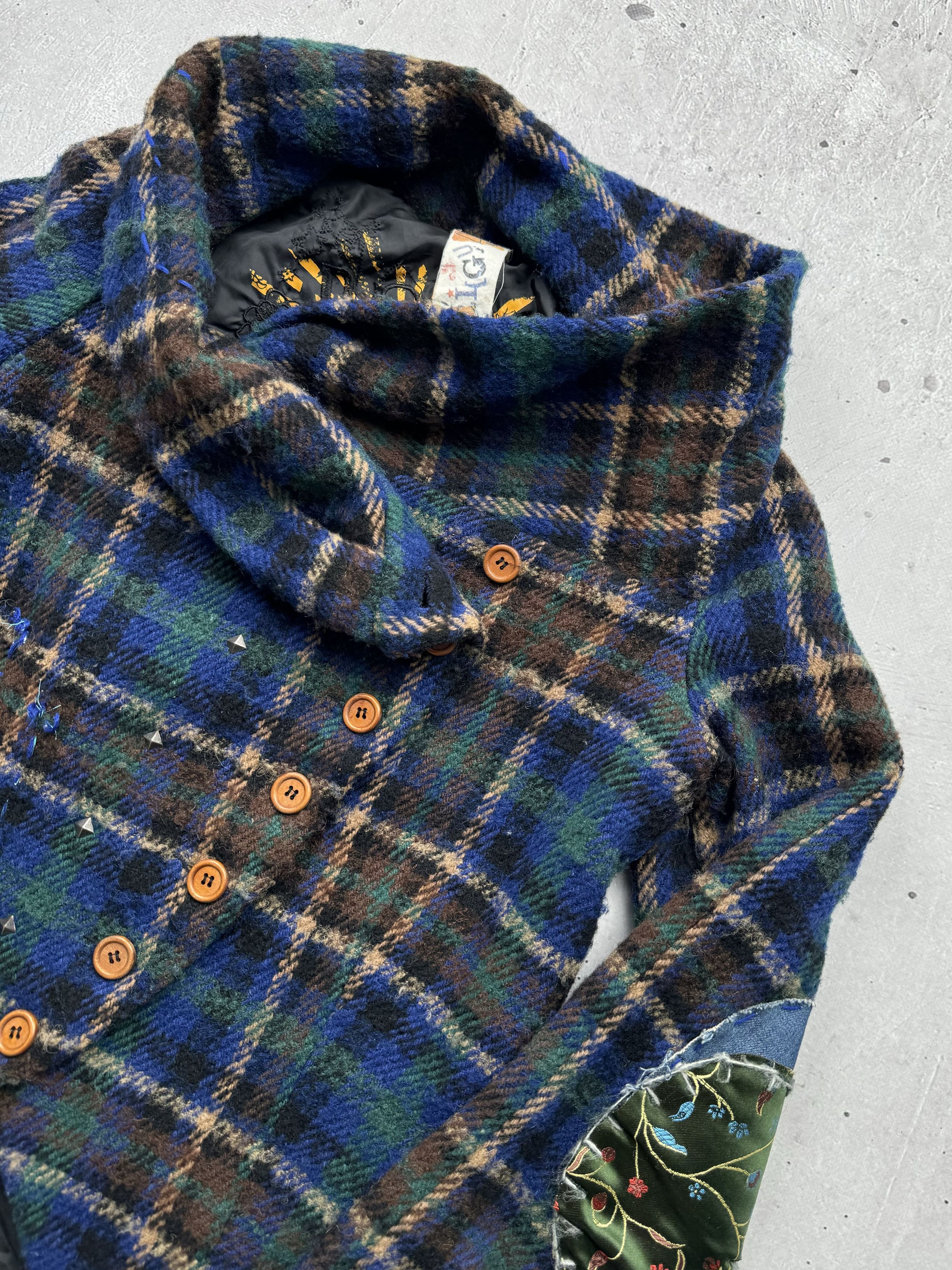 Desigual × Vintage Desigual Vintage Asymmetrical Wool Jacket Size S / US 4 / IT 40 - 4 Thumbnail