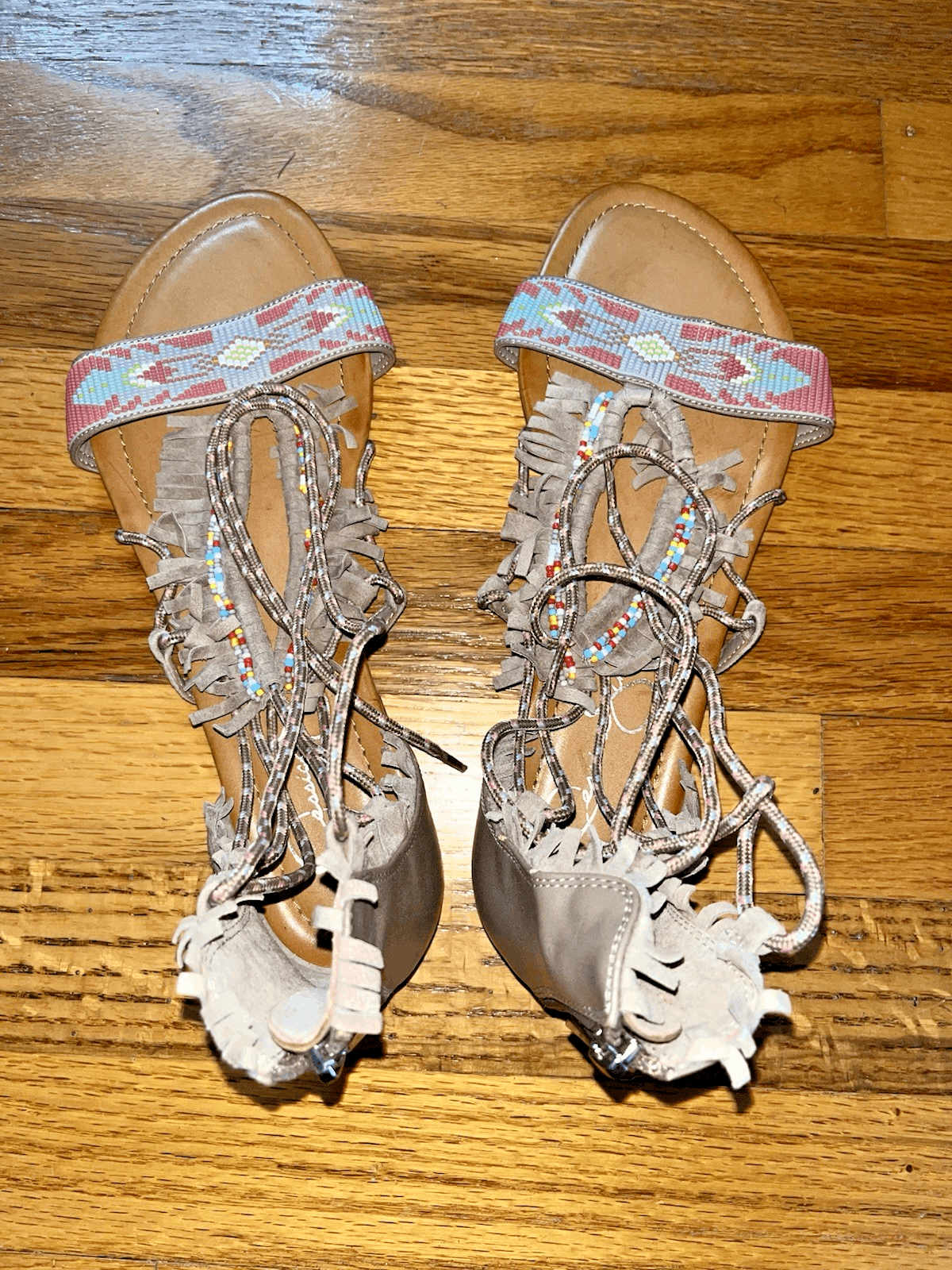 Jessica Simpson Jessia Simpson Wmn's Sz 8.5 Aztec Tassel Indigenous Chancla Size US 8.5 / IT 38.5 - 2 Thumbnail