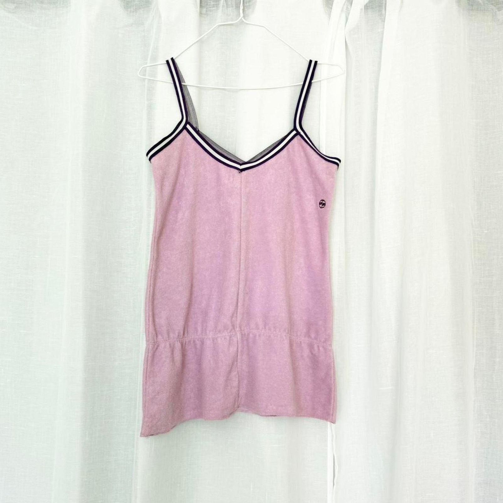 Split × Vintage ⋆୨୧˚ y2k terry cloth babydoll cami ˚୨୧⋆ Size M / US 6-8 / IT 42-44 - 5 Thumbnail