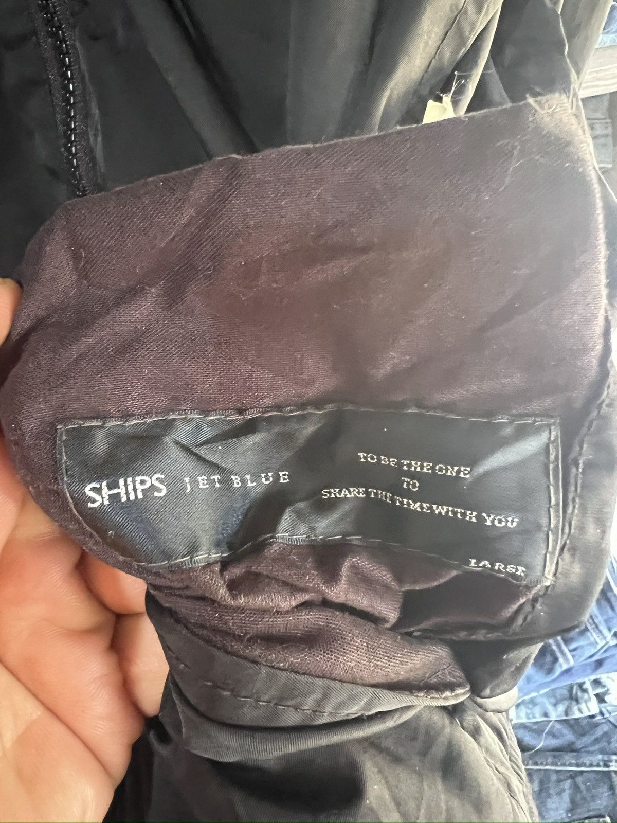 Ships Jet Blue 🔥Rare Reversible Ships Jet Blue Zipper Jacket Size US S / EU 44-46 / 1 - 18 Thumbnail