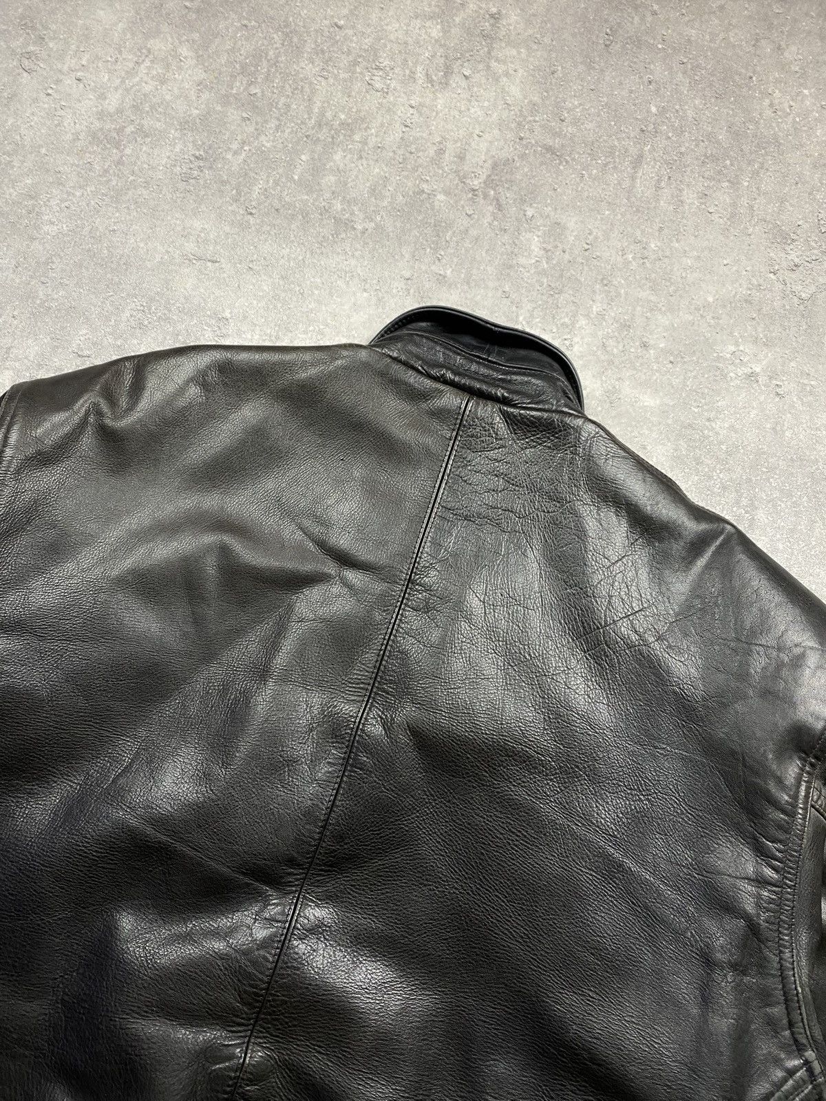Japanese Brand Leather jacket AM-1 military streetwear vintage USA army y2k Size US XXL / EU 58 / 5 - 14 Thumbnail