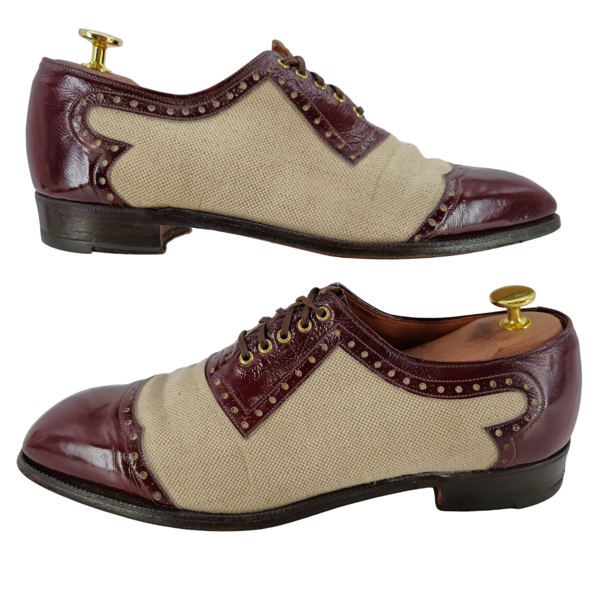 Johnston & Murphy Vintage Johnston & Murphy Aristocraft Spectator 10.5 Burgund Size US 10.5 / EU 43-44 - 4 Thumbnail