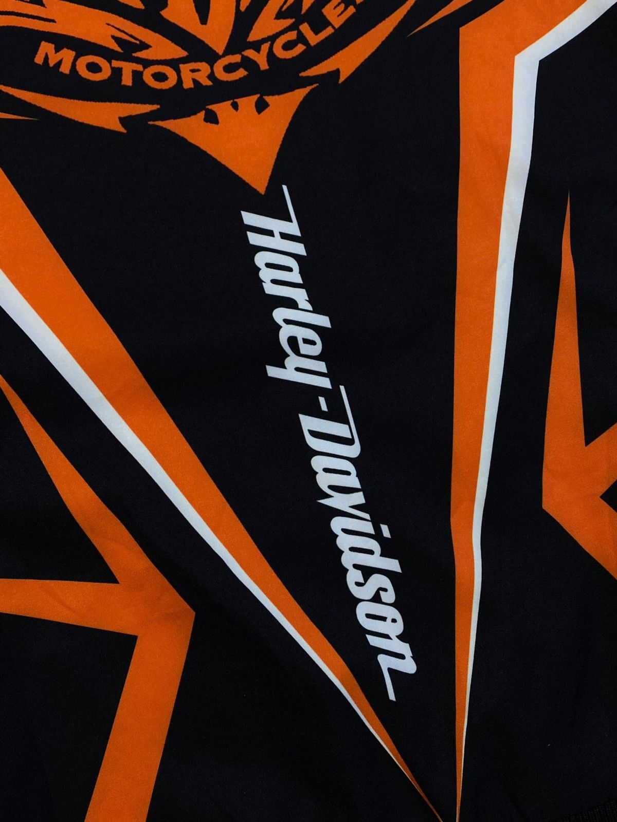 Harley Davidson 🔥 HARLEY DAVIDSON BIKER JACKET Y2K FLAMES PUNK ROCK VIBES Size US XL / EU 56 / 4 - 13 Thumbnail