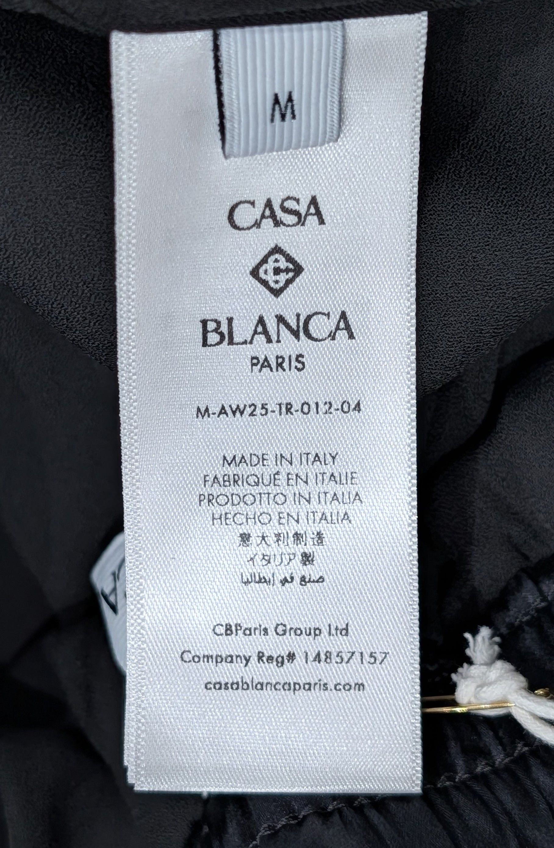 Casablanca Casablanca "Blades" Silk Shorts Dark Blue Multi Medium Size US 32 / EU 48 - 6 Thumbnail