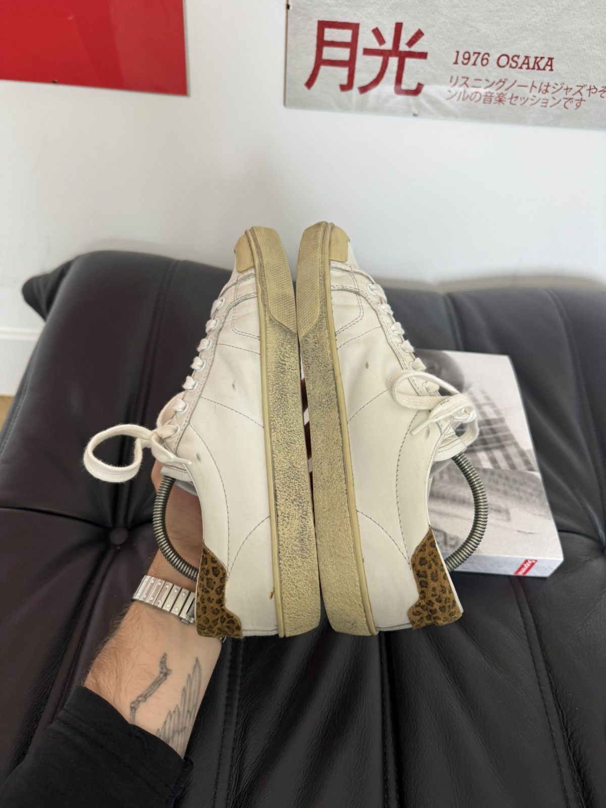 Saint Laurent Paris Saint Laurent Paris SL37 Diamond Patch Surf Lowtop Sneakers Size US 7 / EU 40 - 7 Thumbnail