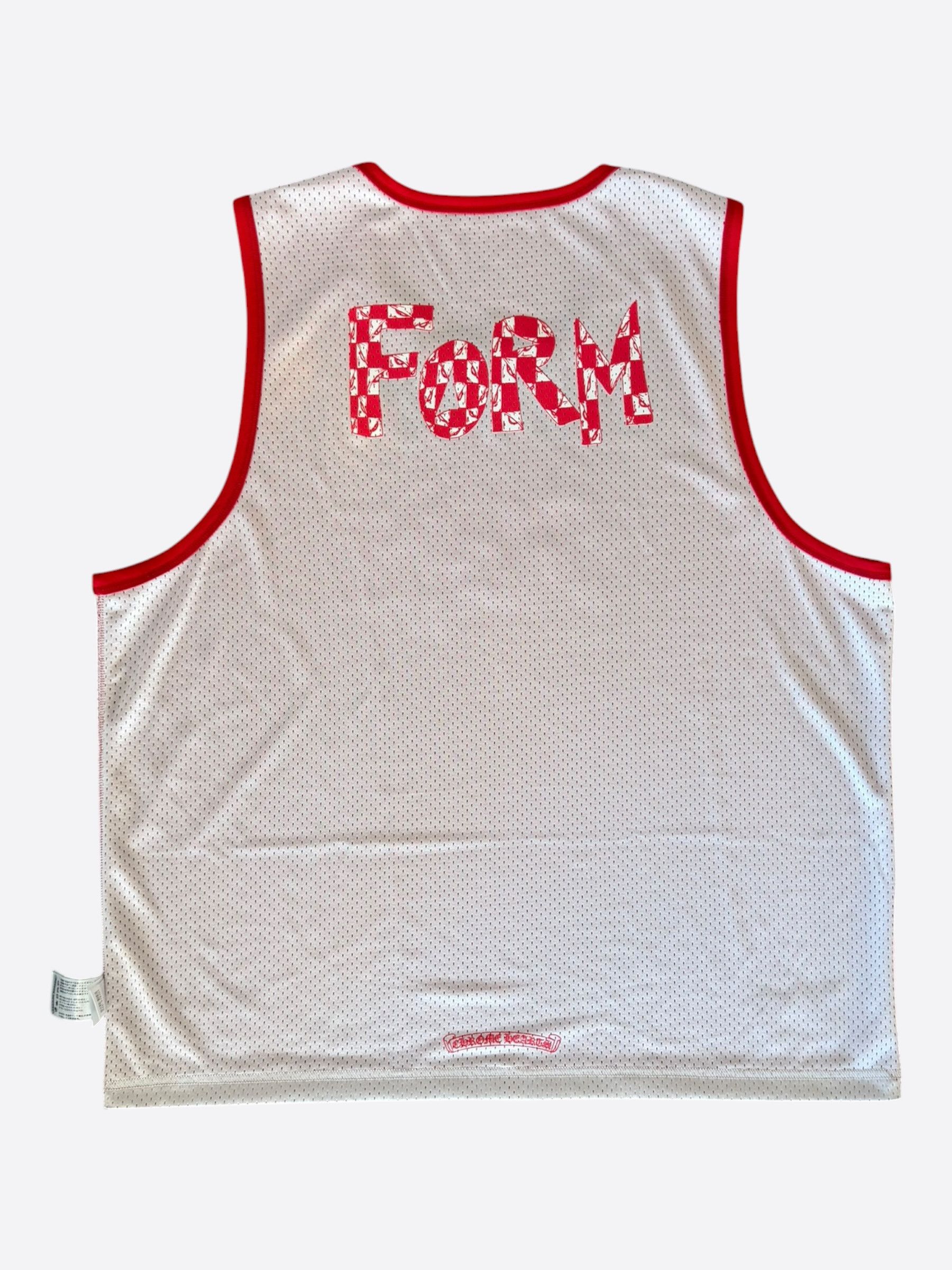 Chrome Hearts Matty Boy Red & White Team Form Reversible Mesh Jersey Size US XL / EU 56 / 4 - 4 Thumbnail