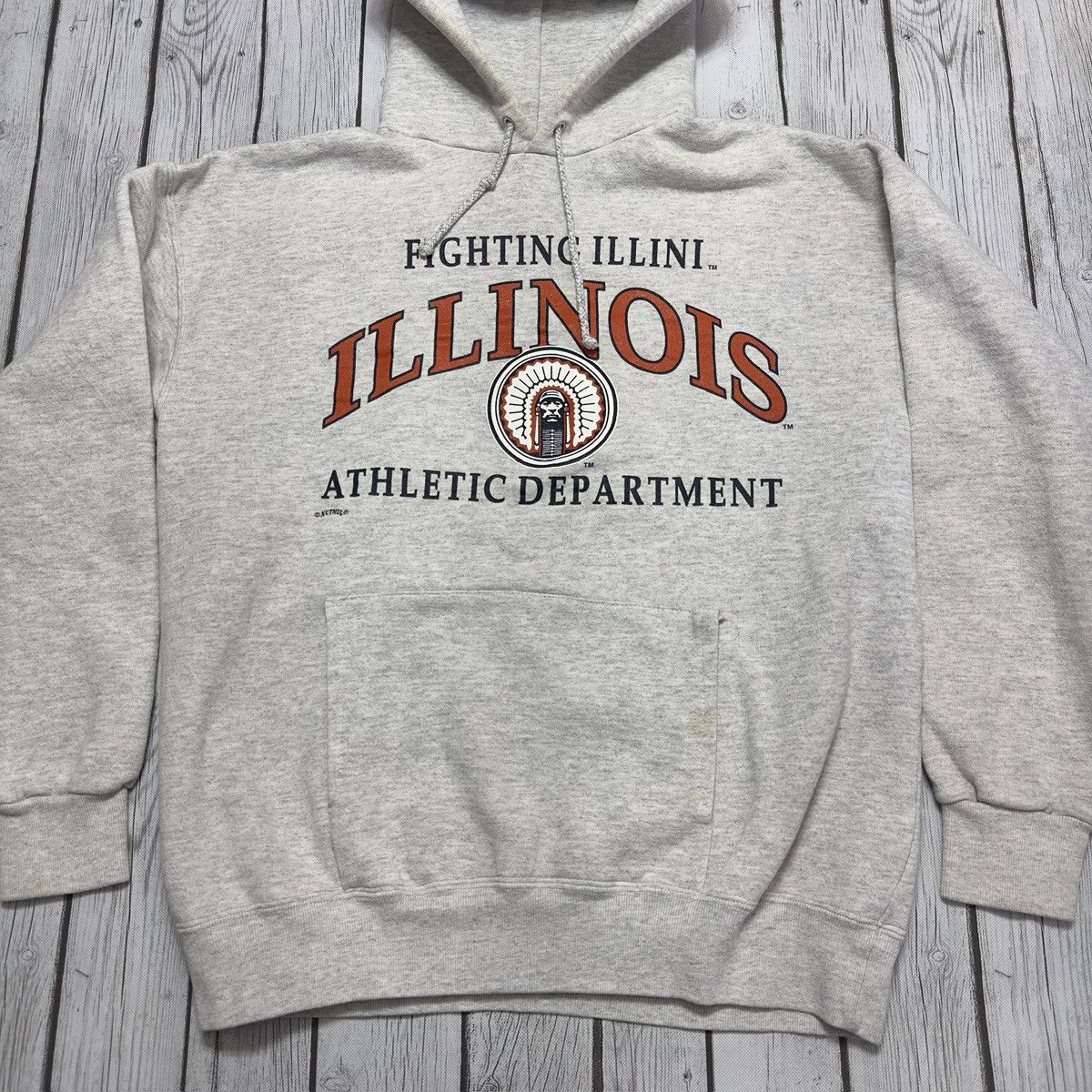 NCAA × Nutmeg × Vintage Vintage Illinois Fighting Illini hoodie Size US M / EU 48-50 / 2 - 3 Thumbnail