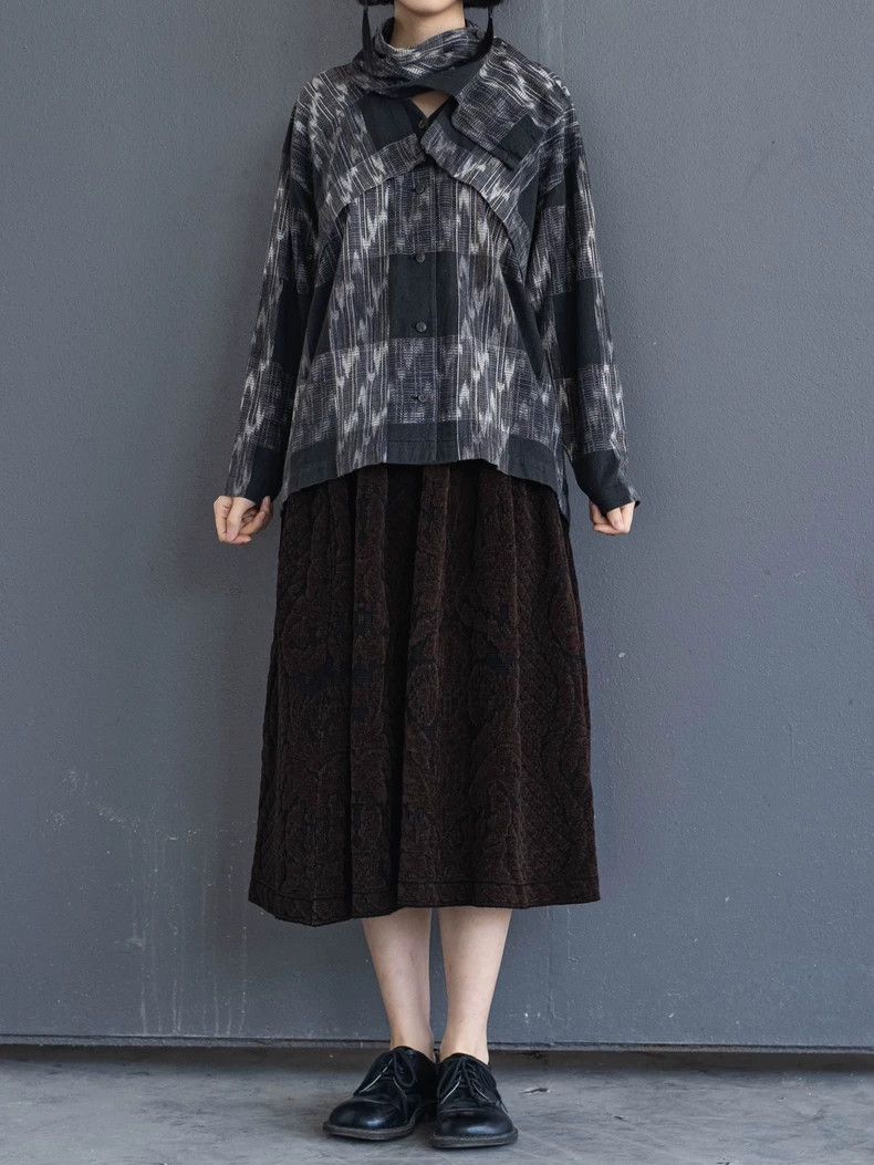 Kenzo KENZO Brown embossed fleece half dress Size 25" / US 0 / IT 36 - 3 Thumbnail