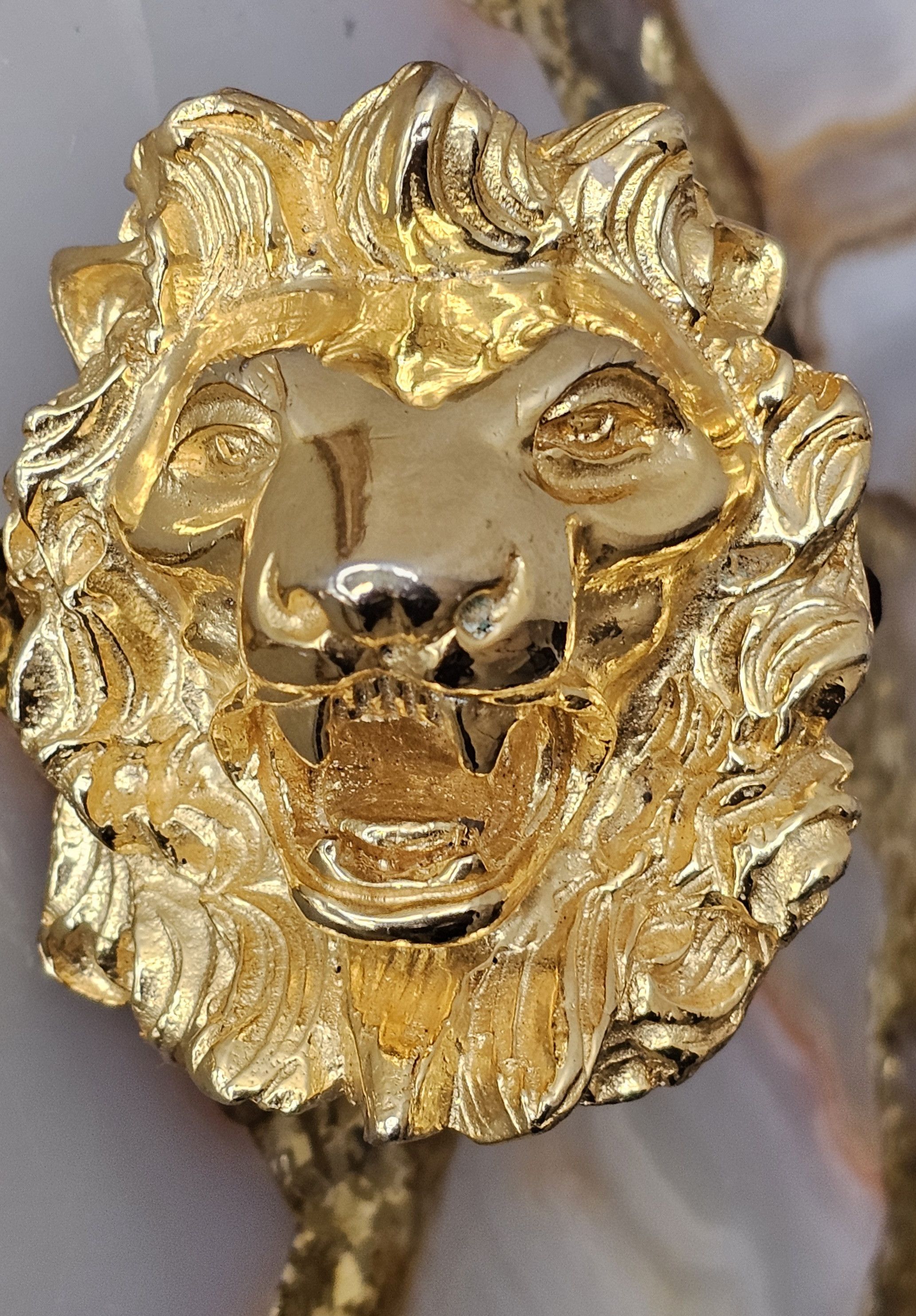 Judith Leiber Vintage Judith Leiber 18 Kt Gold Plated Lion Pendant/Brooch Size ONE SIZE - 1 Thumbnail