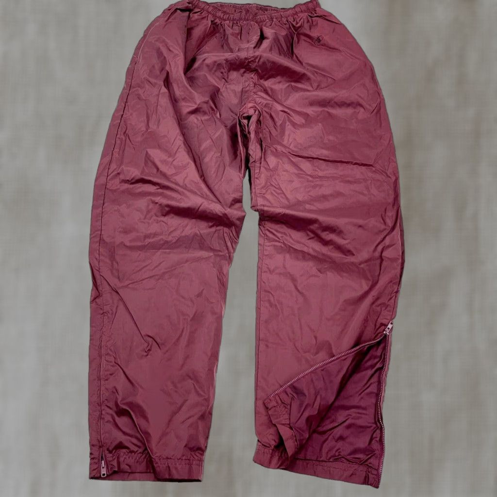 Champion VINTAGE Champion Pants Women Large Maroon Windbreaker Track Suit Joggers Y2K Size 36" / US 14 / IT 50 - 1 Thumbnail