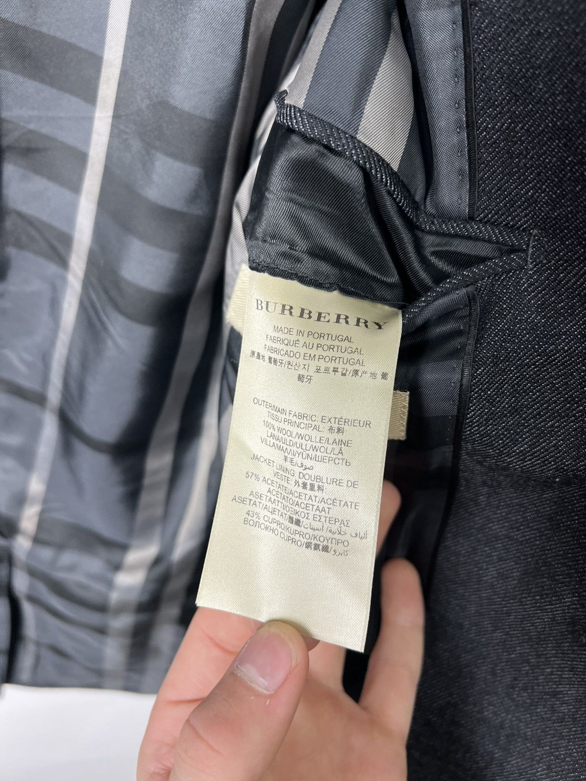 Burberry Vintage luxury designer Burberry London Size 46 Size 46R - 11 Thumbnail