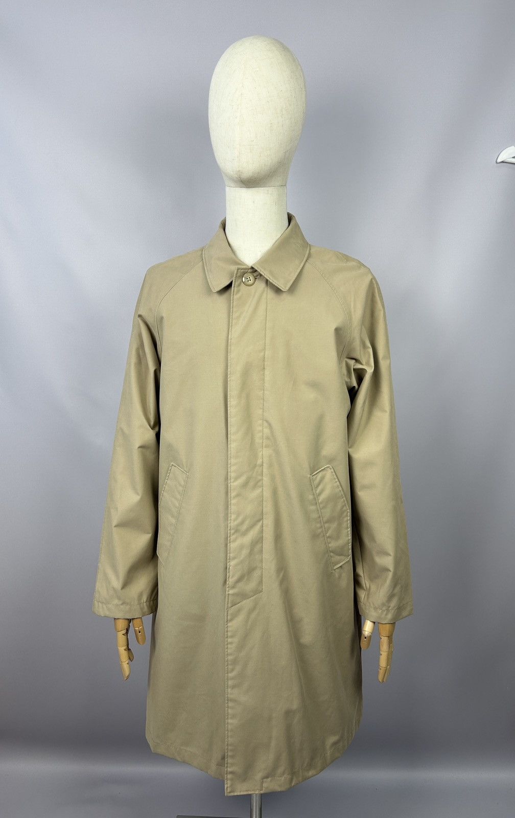 Gant GANT New Haven Nylon Cotton Beige Waterproof Rain Coat Mac Size US M / EU 48-50 / 2 - 5 Thumbnail