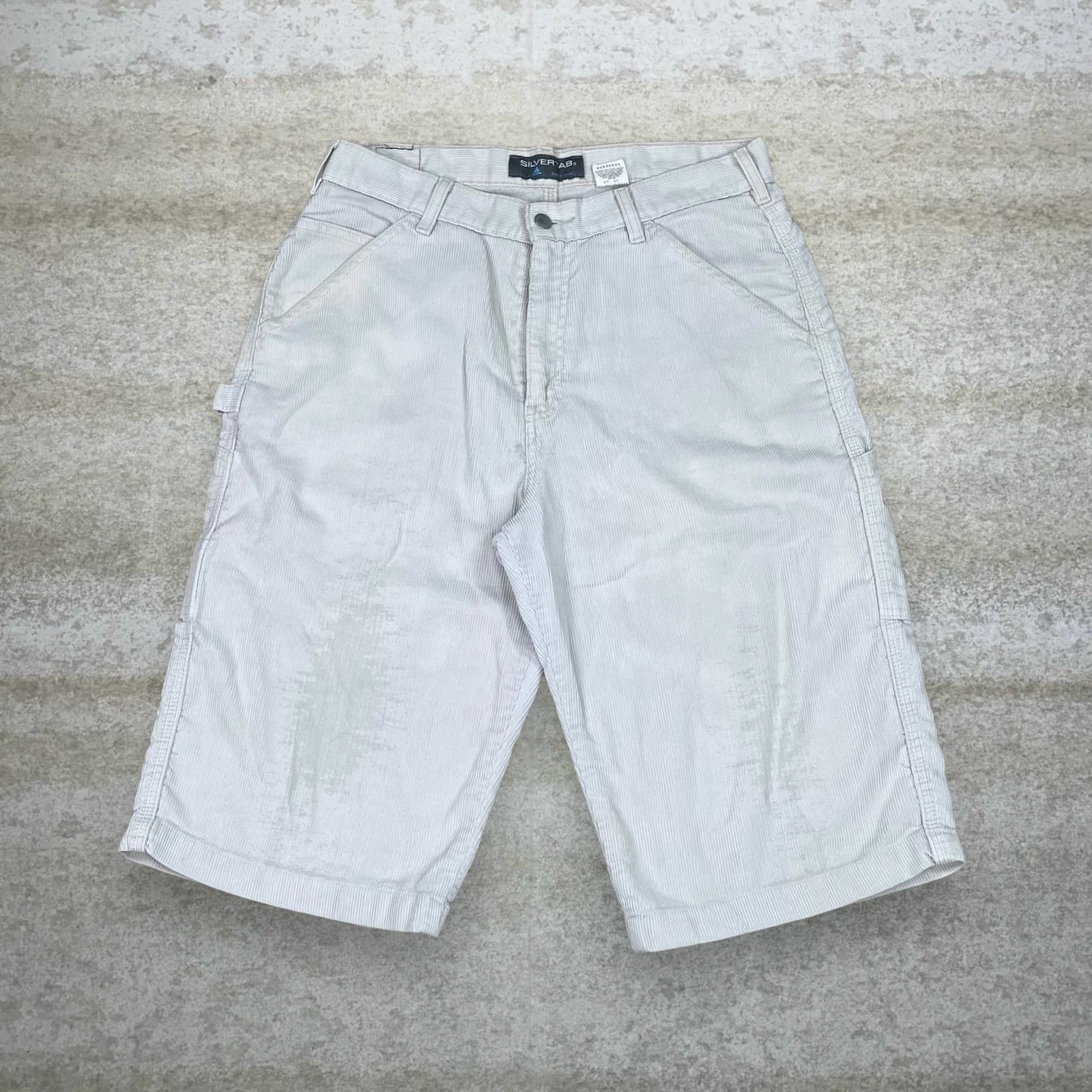 Levi's Vintage 90s Levis Corduroy Shorts 32x14 Baggy Light Tan Size US 32 / EU 48 - 2 Thumbnail