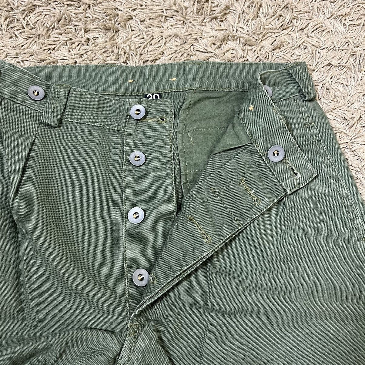 Nigel Cabourn Lybro by Nigel Cabourn Army Green Pleated Pants Size US 30 / EU 46 - 10 Thumbnail
