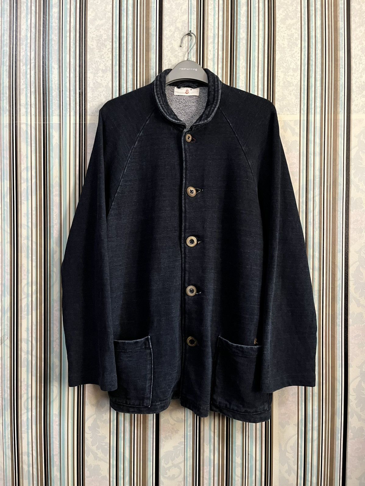 45rpm 1990s shawl collar natural indigo navy #H2 Size US M / EU 48-50 / 2 - 2 Thumbnail