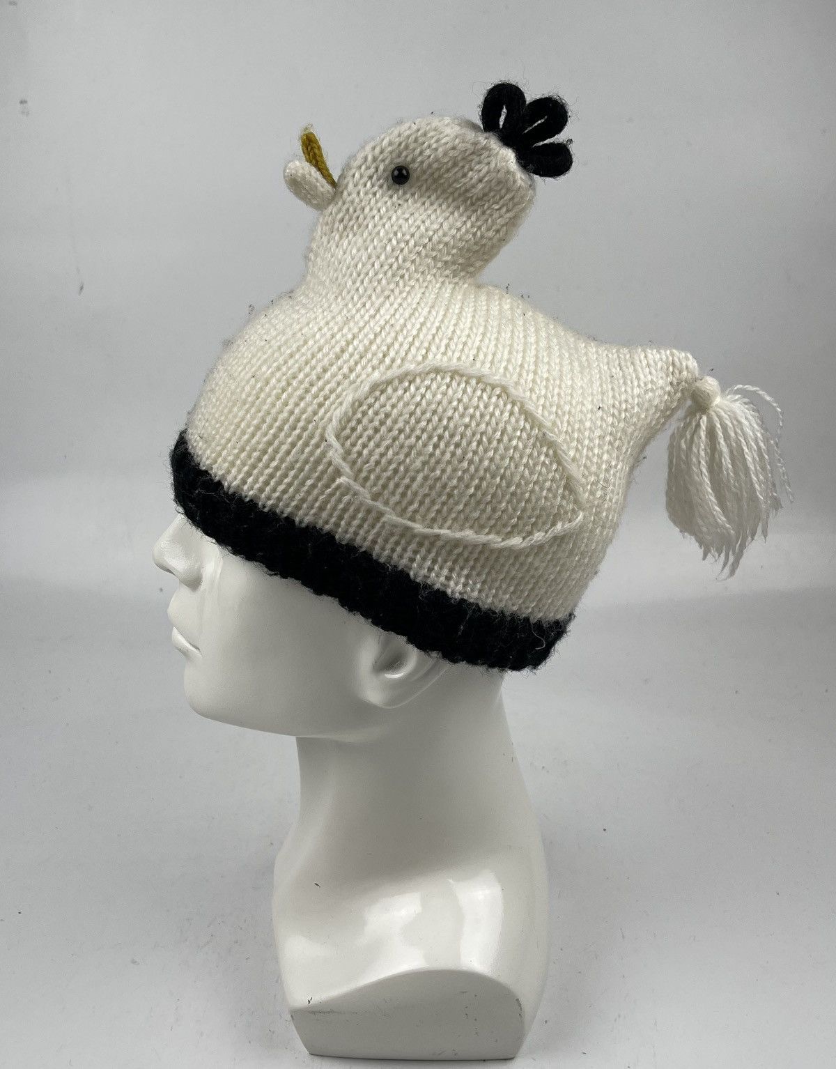 Japanese Brand very rare made in japan chicken knitted hat beanie hat tc35 Size ONE SIZE - 3 Thumbnail