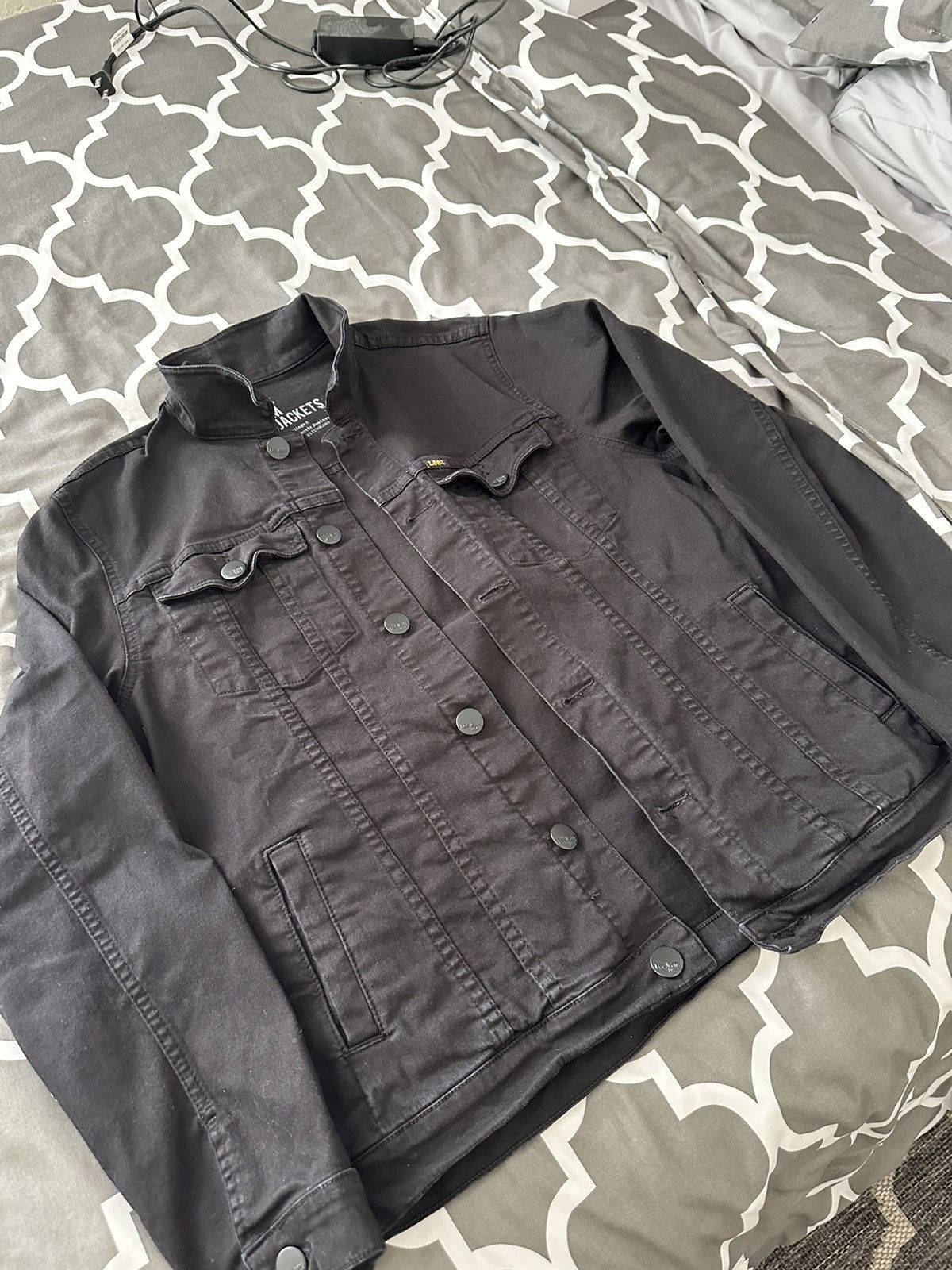 Lee × Vintage Lee Black Denim Jacket Size US M / EU 48-50 / 2 - 2 Thumbnail