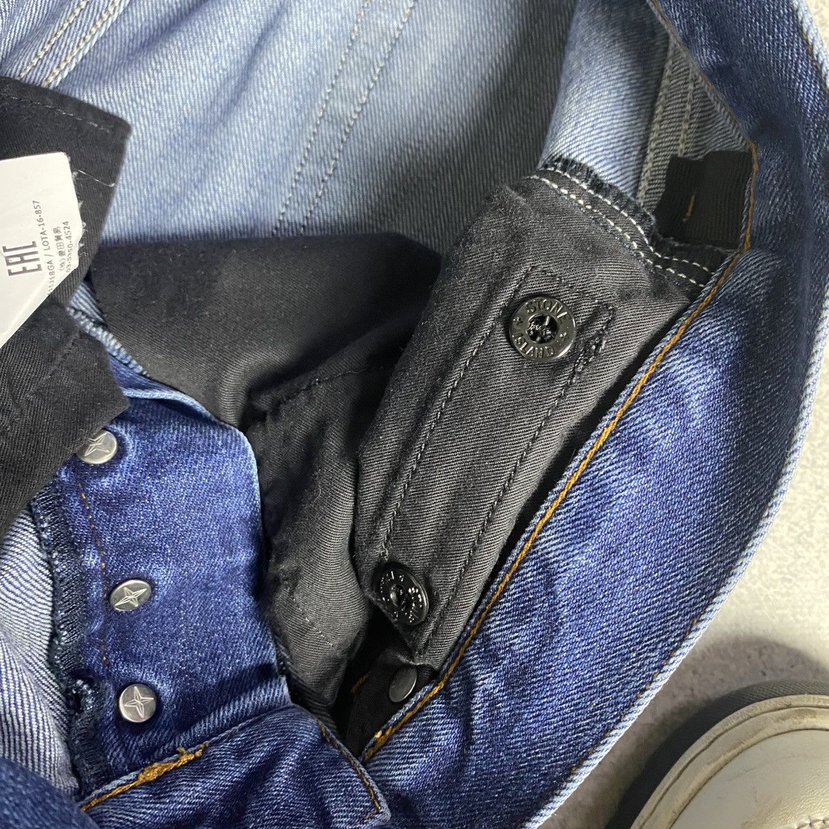 Stone Island Stone Island jeans Italy designer denim streetwear logo 00s Size US 31 - 11 Thumbnail