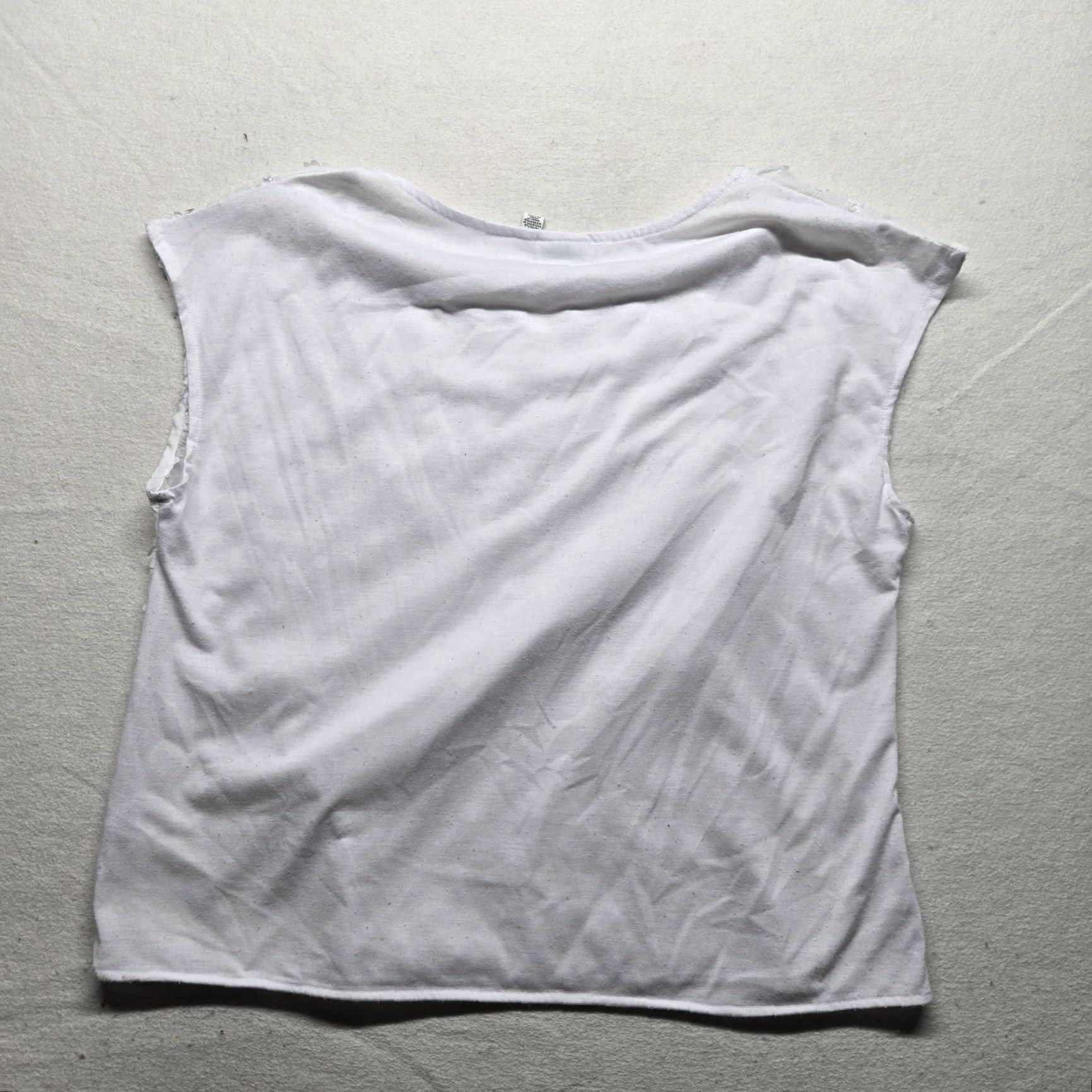 Vintage VINTAGE Kim Rogers Women's Blouse Sleeveless PXL White Floral All Seasons Lightweight Shirt Size XL / US 12-14 / IT 48-50 - 7 Thumbnail