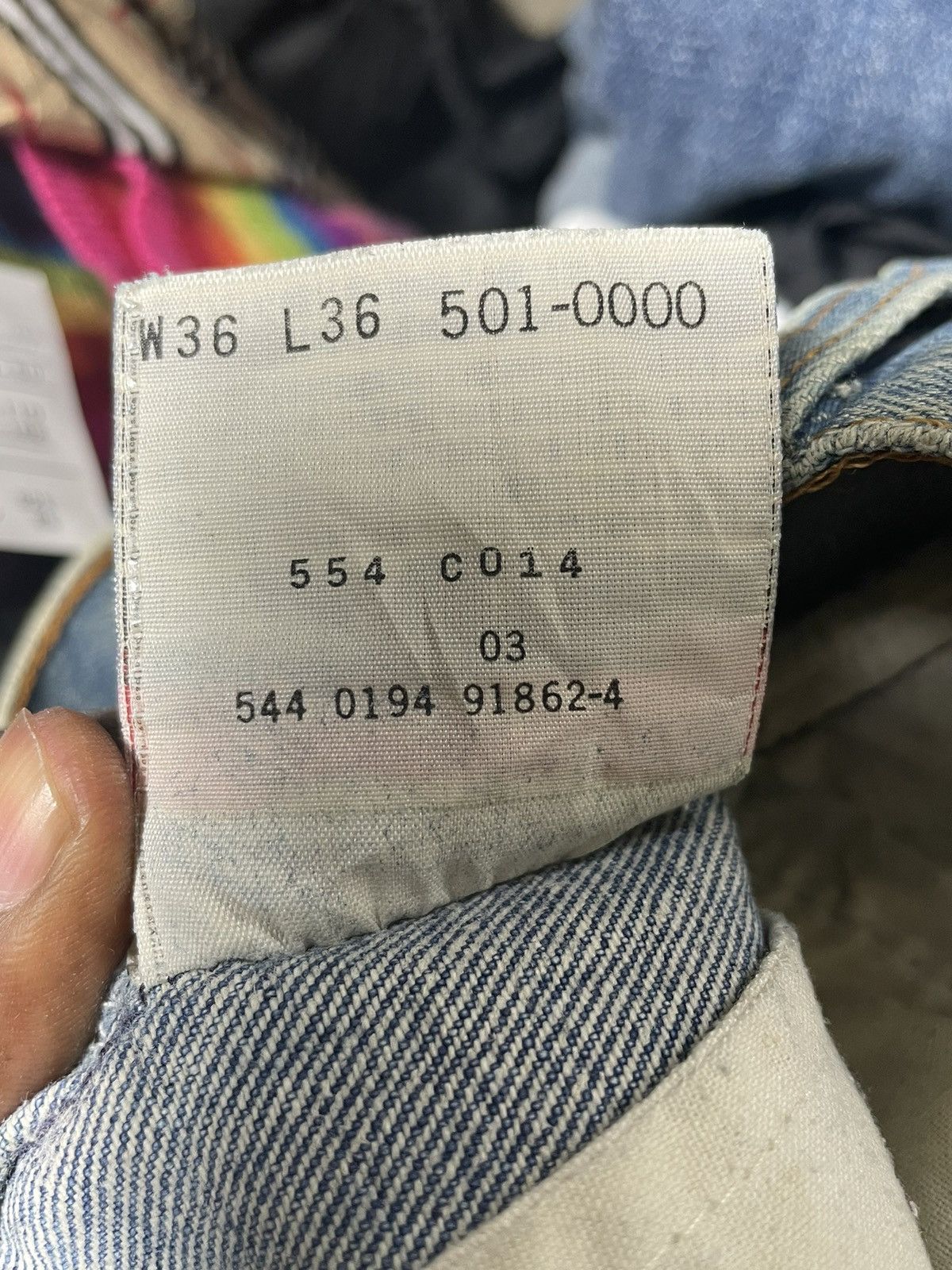 Levi's Vintage Distressed Levis 501 Jeans Size US 33 - 13 Thumbnail