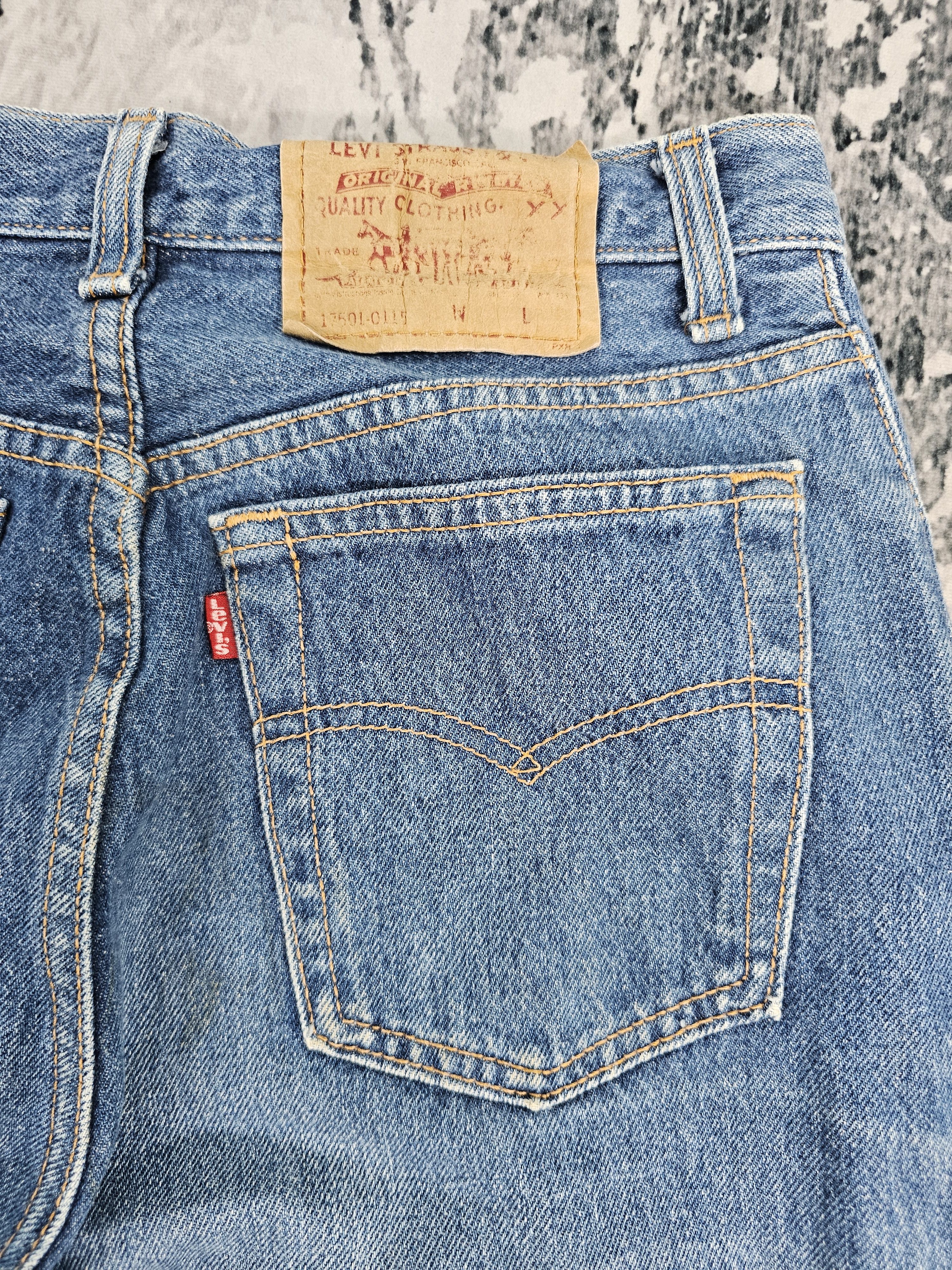 Levi's Vintage Clothing Vintage LEVIS 17501 Carrot Cut Moms Blue Jeans L0458 Size US 27 - 10 Thumbnail