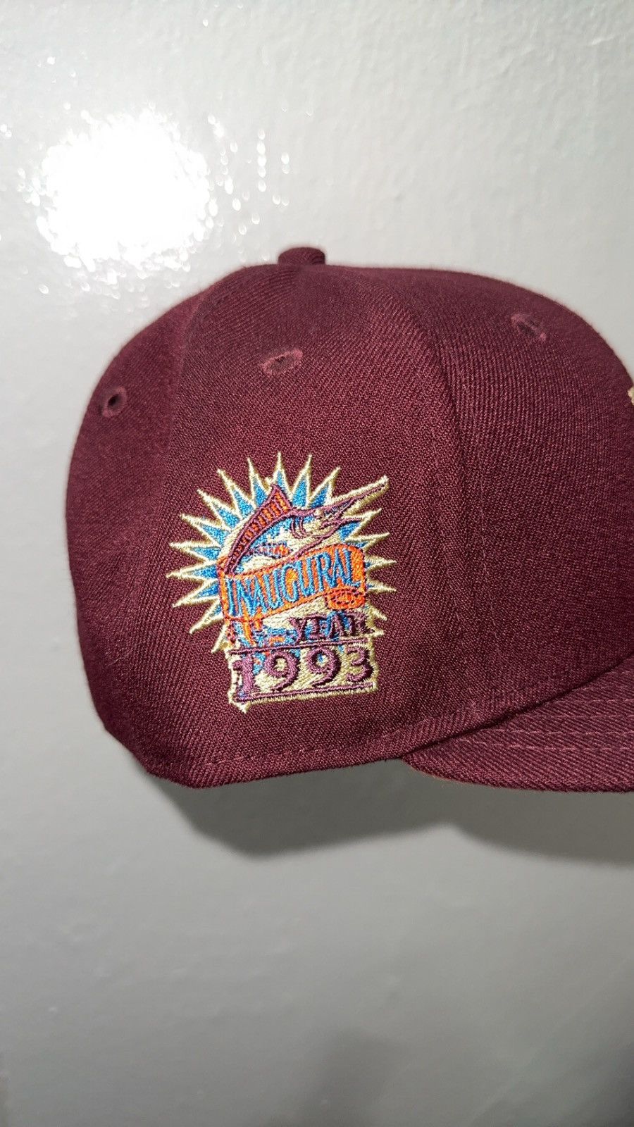 New Era New Era 59fifty Red Florida Marlins fitted hat size 7 Size ONE SIZE - 4 Thumbnail
