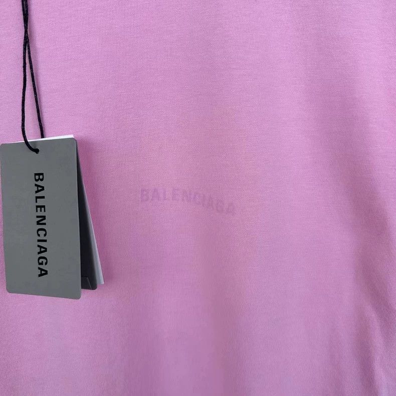 Balenciaga Balenciaga Pink Back Logo Short Sleeve Size US L / EU 52-54 / 3 - 4 Thumbnail